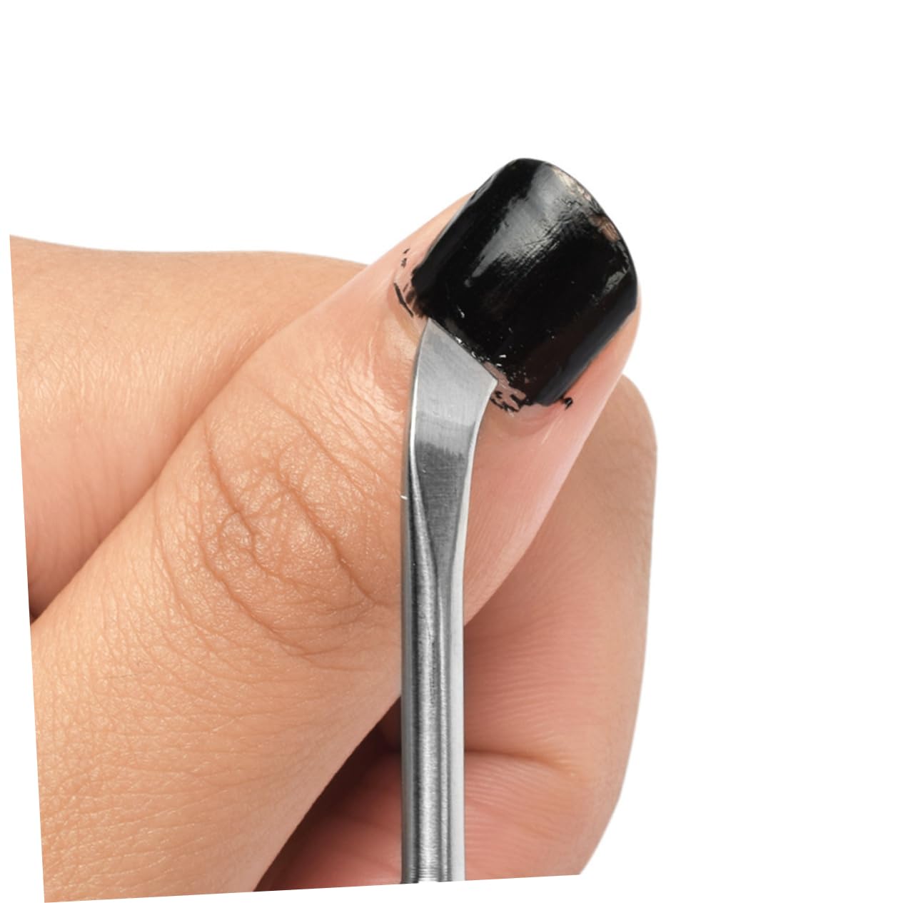 Didiseaon 1Pc Stainless Steel Double Ended Dead Skin Pusher Nail Cuticle Remover Tool for Professional and Personal Use Ergonomic Design for Safe and Quick Nail Polishing and Exfoliating