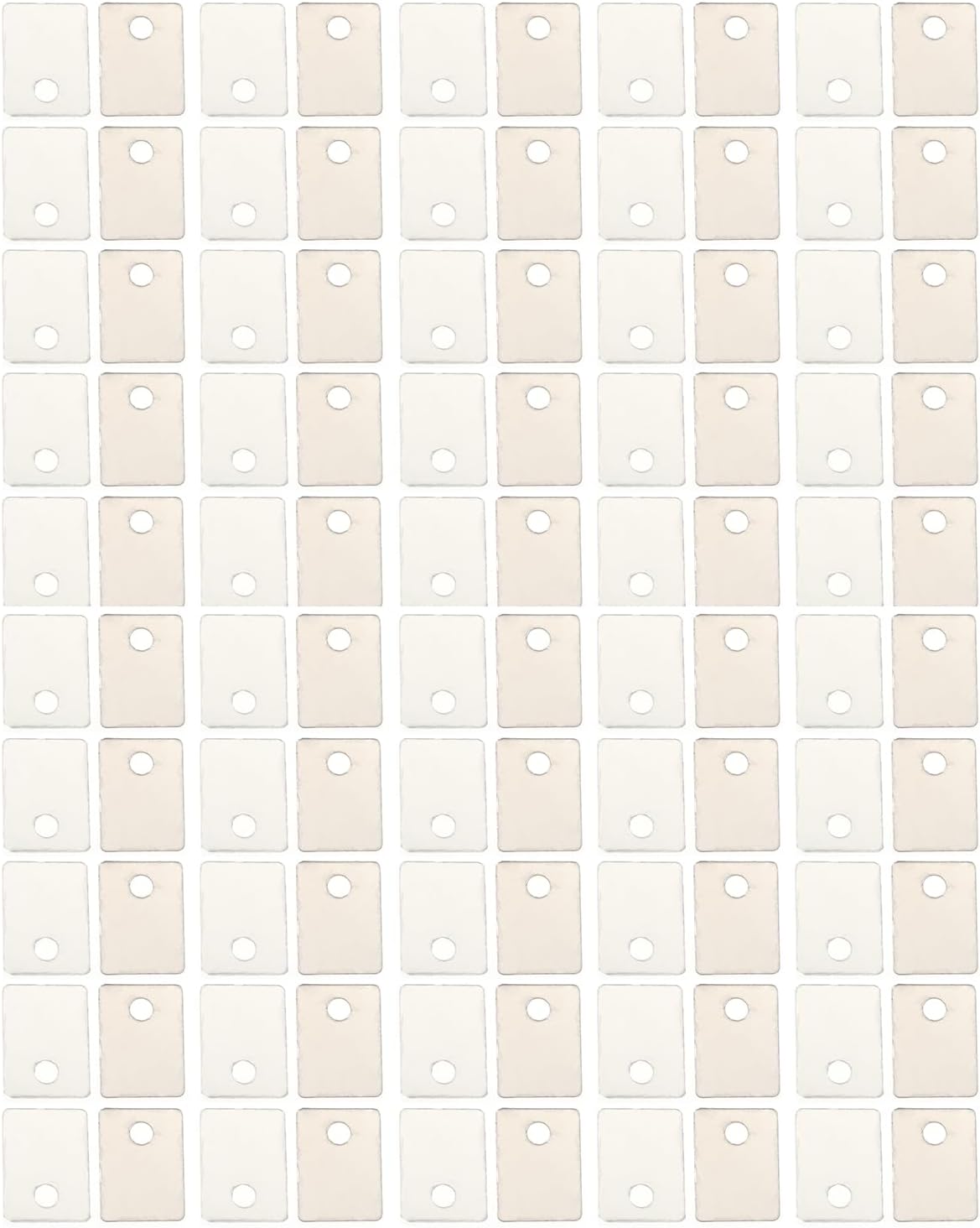 100PCS TO-220 Transparent Perforated Rectangular Mica Insulation Sheet 18x13x0.1mm Heater Temperature Resistant Pads for Metallurgy Lighting Electronics Heater Capacitor