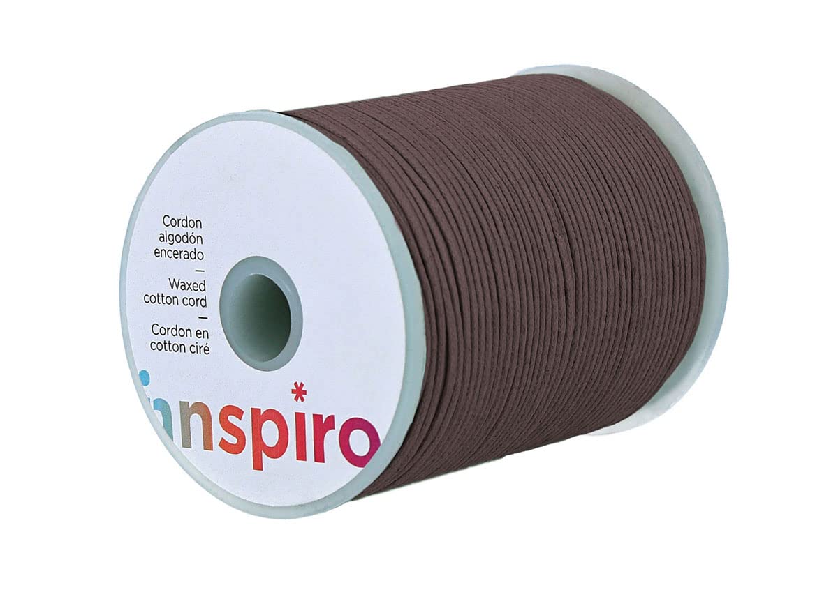 Cotton cord Waxed Fine brown Medium 0.5 mm. 100 m.