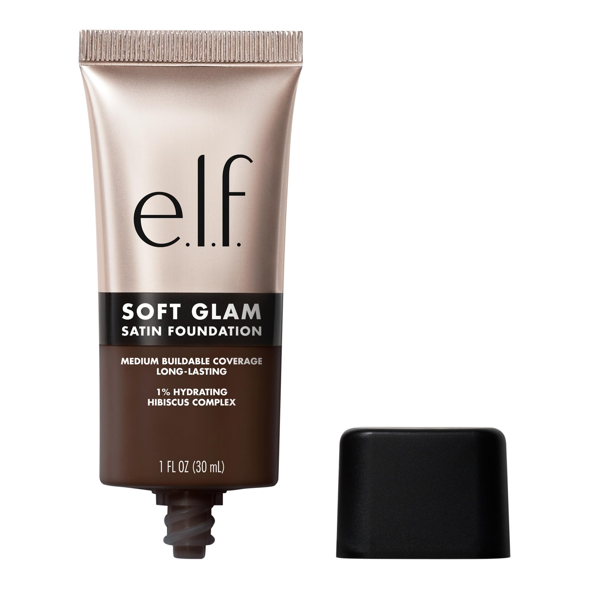 e.l.f.Soft Glam Foundation, Medium Coverage, Long-Lasting & Buildable Foundation For A Smooth, Satin Finish, Vegan & Cruelty-Free, 64 Rich Neutral