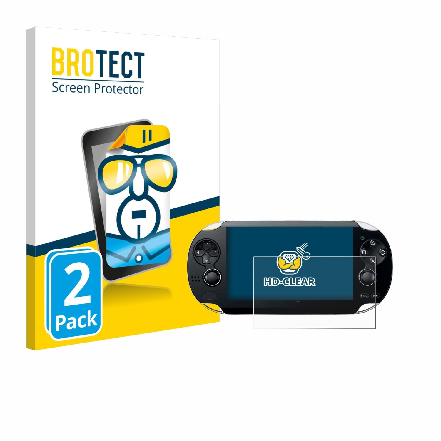 brotect Screen Protector compatible with Sony Playstation PS Vita (2 Pack) - HD-Clear Protection Film