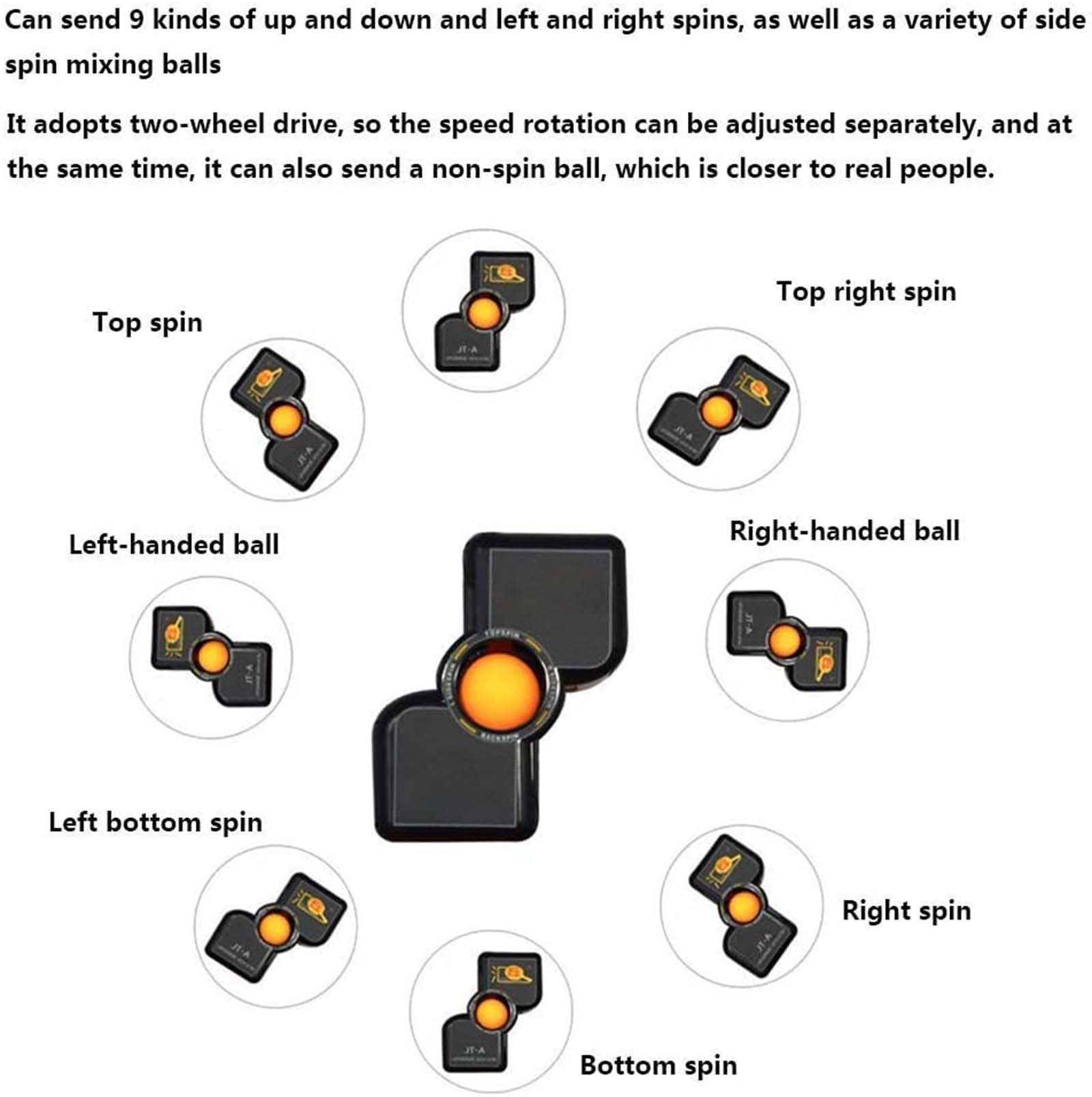 Tragbarer Tischtennis Trainer - Automatischer Ballwerfer Mit 10 Bällen Für Drinnen & Draußen