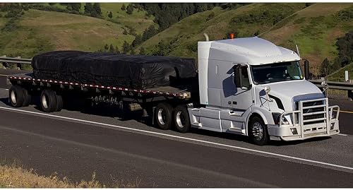 Vista 13 de Mytee Products Lonas planas para camiones Lona de maquinaria de acero 30' x 30' - Negro