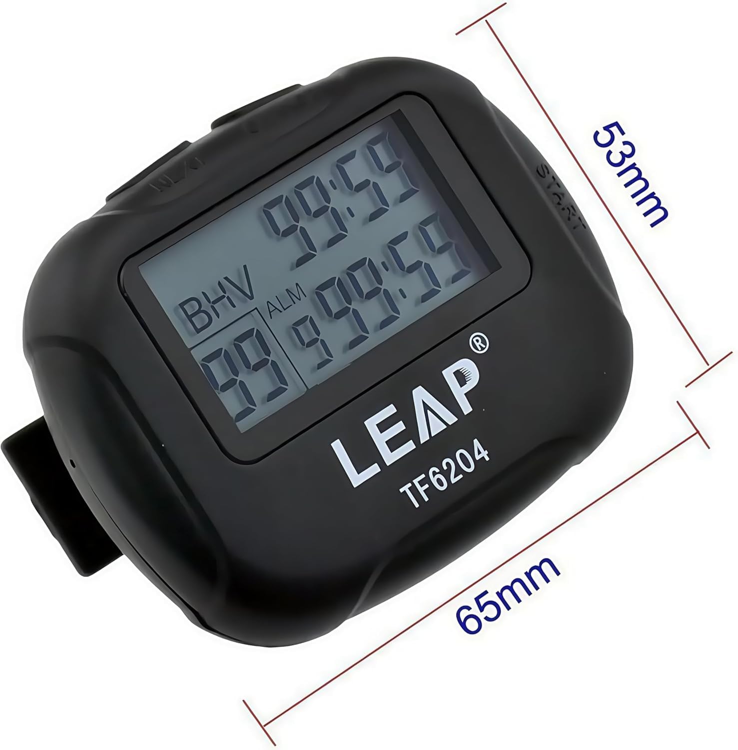 TF6204 Timer Digitale con Display LCD per Allenamento, CrossFit, Corsa, Cronometro Sportivo