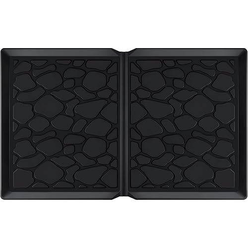 All Weather Mat for Wonderfold Wagon, Foldable Accessories Made of Silicone, Protects The Wagon from Sand, Dust and Water, Easy to Clean for Wonderfold (W4models) 33.8 * 20.6 * 0.78in（Black）