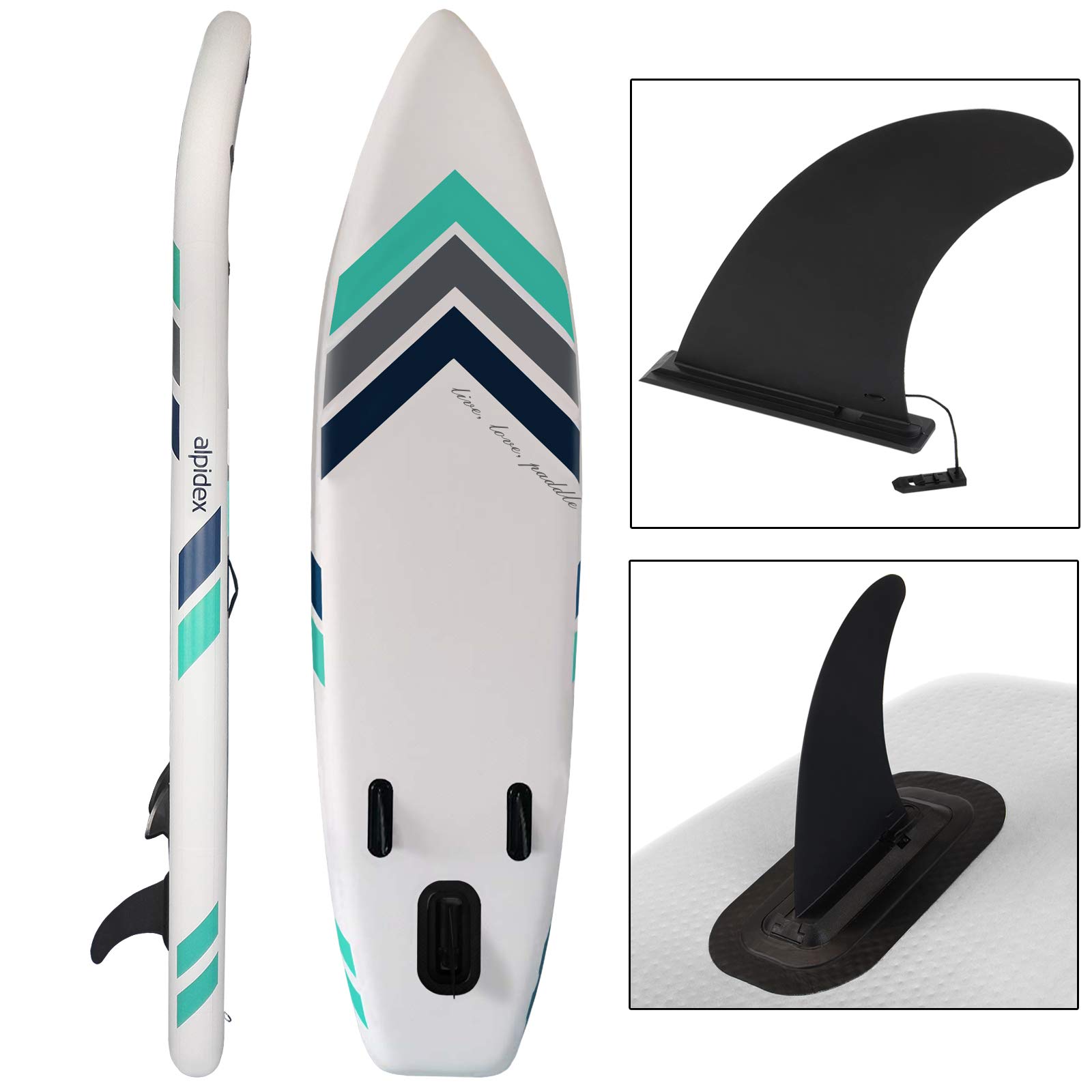 ALPIDEX Stand Up Paddle Gonfiabile 305 x 76 x 15 cm ISUP Portata Massima 150 kg Tavola SUP Leggero Stabile Set Completo
