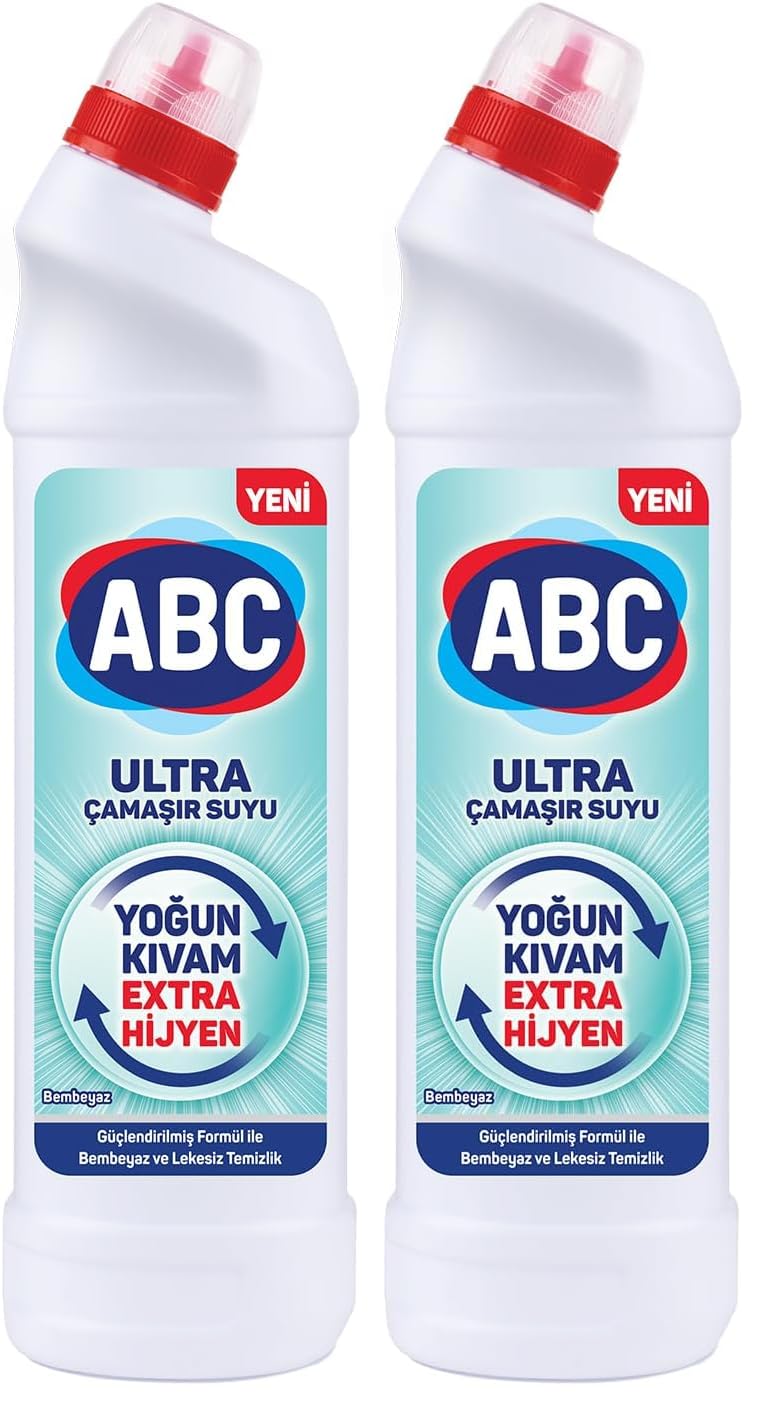ABC DETERJAN Ultra Çamaşır Suyu Bembeyaz 750 Ml (2 paketi)