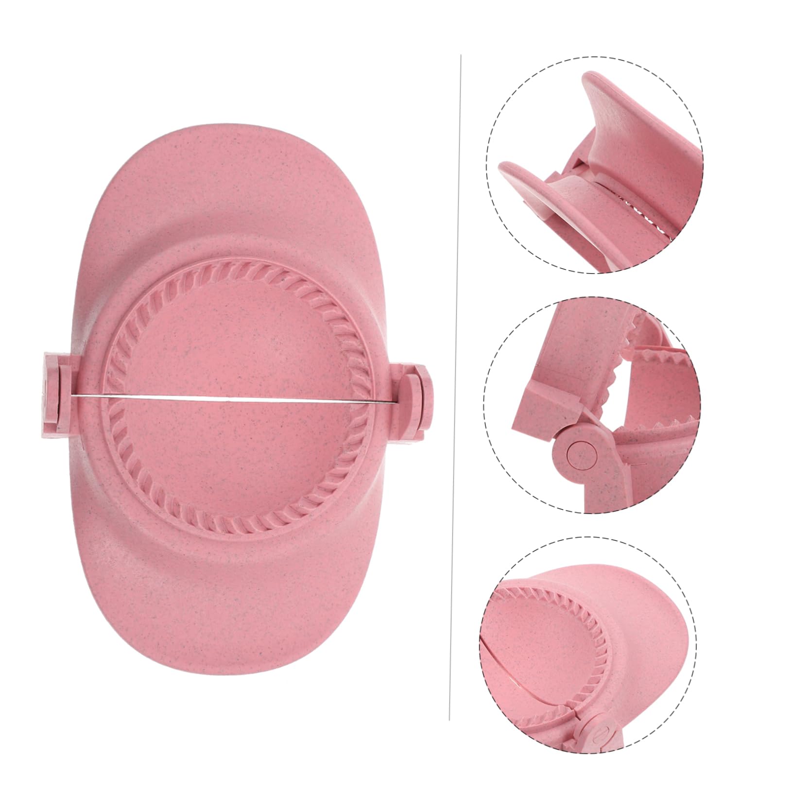 SOLUSTRE 1pc DIY Dumpling Maker Tool Pink Dumpling Skin Wrapper Cutter for Families Restaurants Multi Functional Kitchen Essential