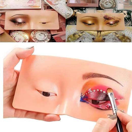 Eye Make Up Practice Dummy - Silicon Skin Board