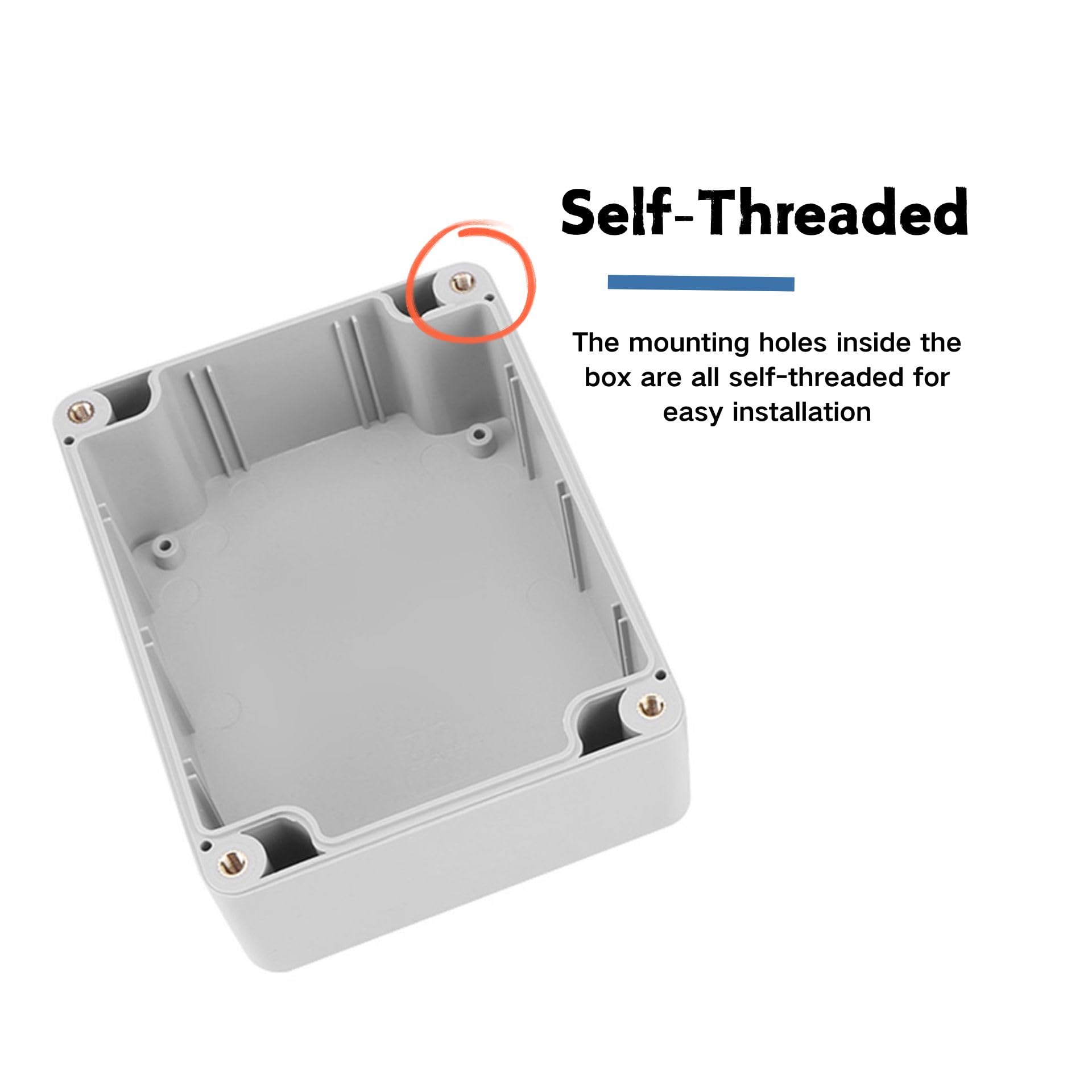 Boitier Electrique 15X15 Boîte De Jonction Résistant À L'eau Ip65 Abs Projet Électrique Boîtes De Jonction Boîte Boîtier Boîtier D'instrument(158 * 90 * 60Mm) (158 * 90 * 60mm