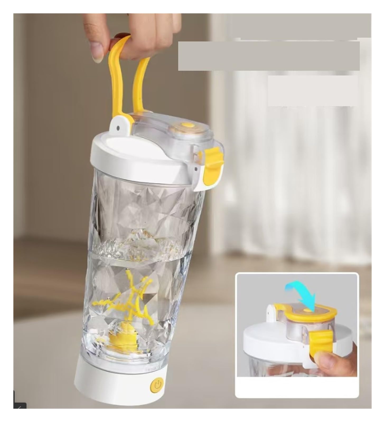 Selbstumrührender Becher, Elektrischer Proteinpulver-Shaker Mixer Becher 700 Ml für Zuhause, Büro