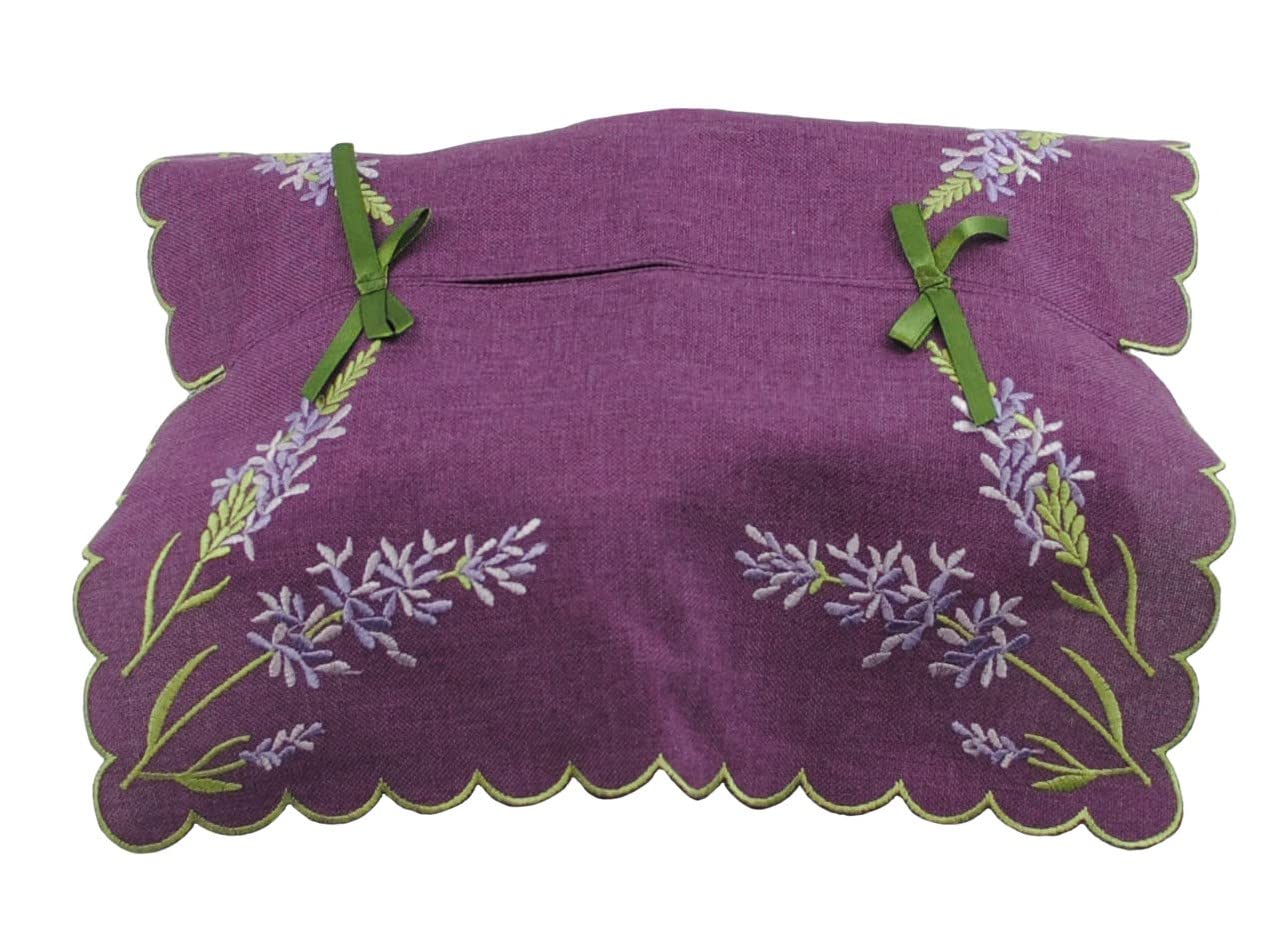 Justina Claire Purple Tissue Box Cover In A Hidcote Lavender Design