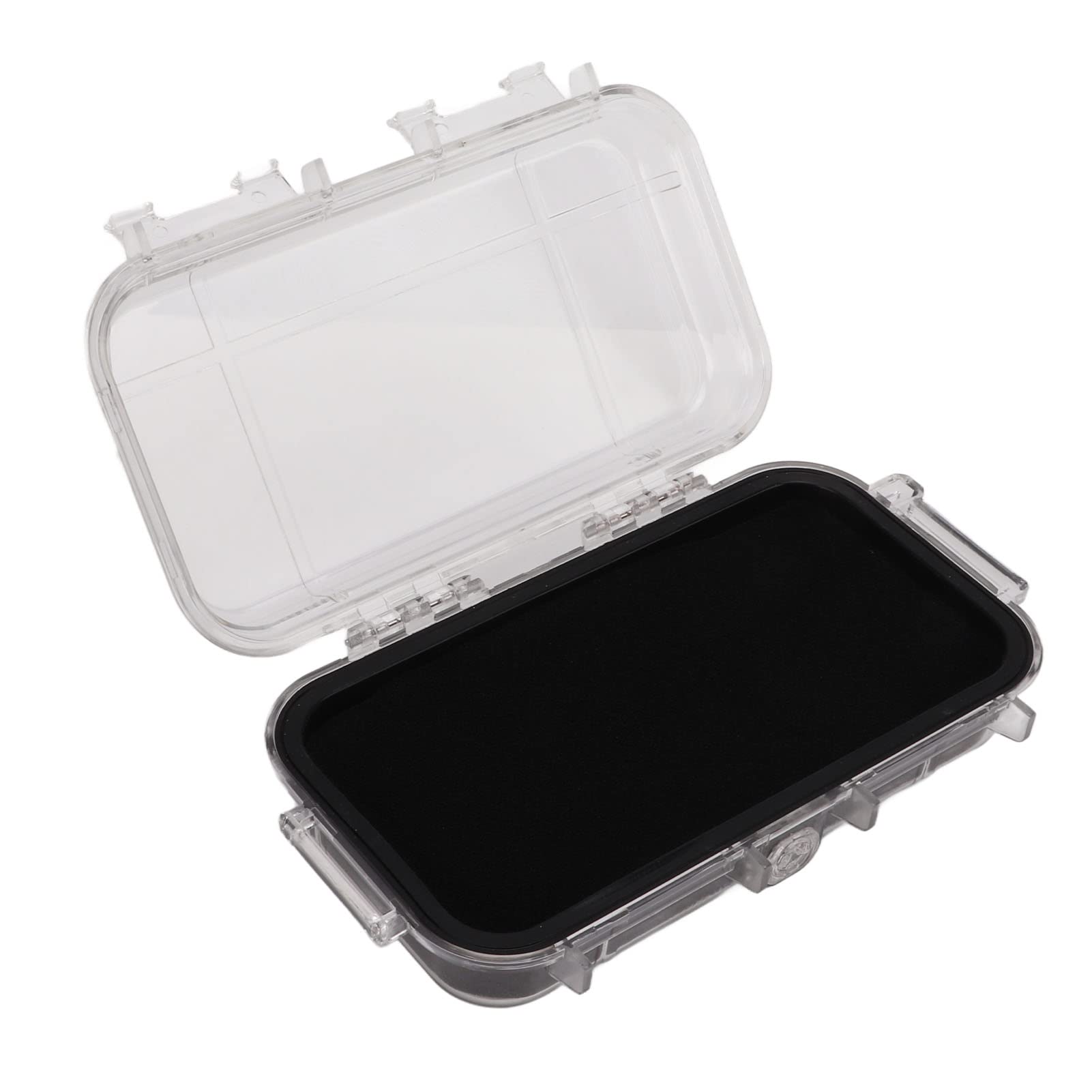 Outdoor Dry Box, Camping Storage Box Water Proof Shockproof Box Outdoor Airtight Case with Shock Absorption Liner Transparent for Camping, Hunting, Hiking, Boating, Fishing