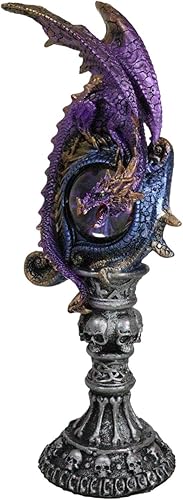 Miniatura 5 de Ebros - Figura de torre ocular con diseño de dragón en alquimia y cráneos de alquimia, figura de torre ocular como mazmorras y dragones, fantasía