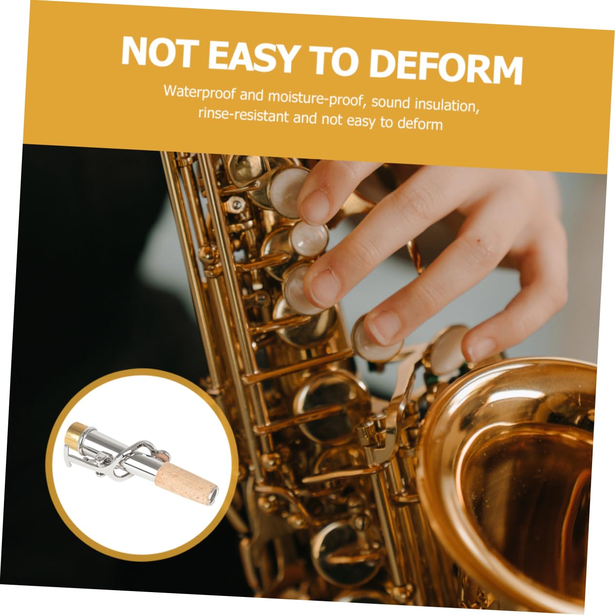 Abaodam 6pezzi Per Rame Neck Accessori Professionali Per Musicisti Design e Resistente Compatibile Sassofoni e Soprano