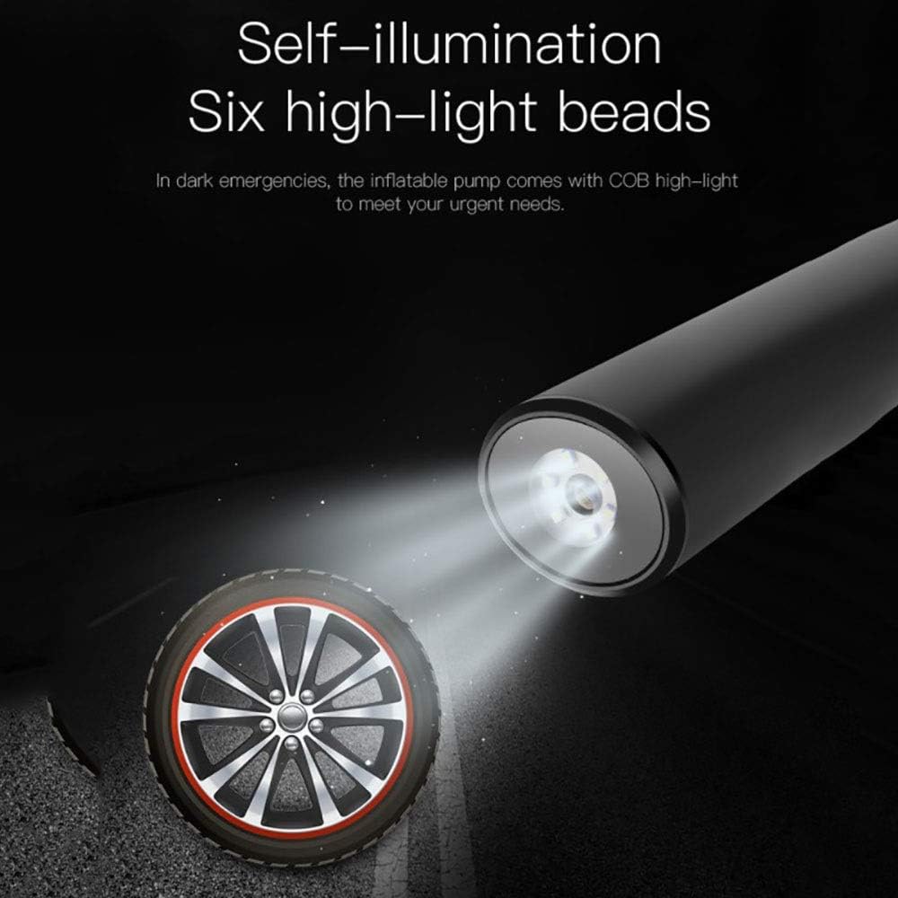 軽量カーエアポンプ ポータブルエアコンプレッサーミニタイヤインフレータ手はデジタルLCD LEDライトとタイヤポンプを開催します シ