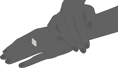 Miniatura 3 de Tienda Essentials Anillo "Meghan" de plata de ley chapada en oro amarillo con circonita Swarovski, (anteriormente colección Tienda)