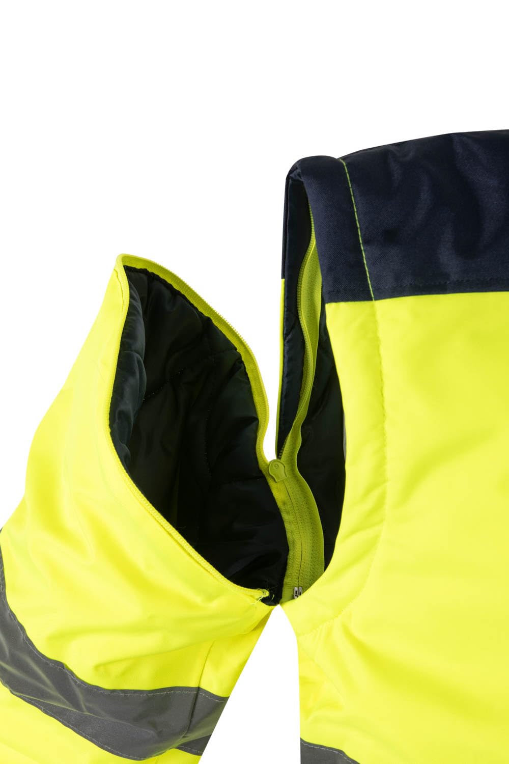 VELILLA 161 High Visibility Detachable Jacket Fluor Yellow/Green Size L