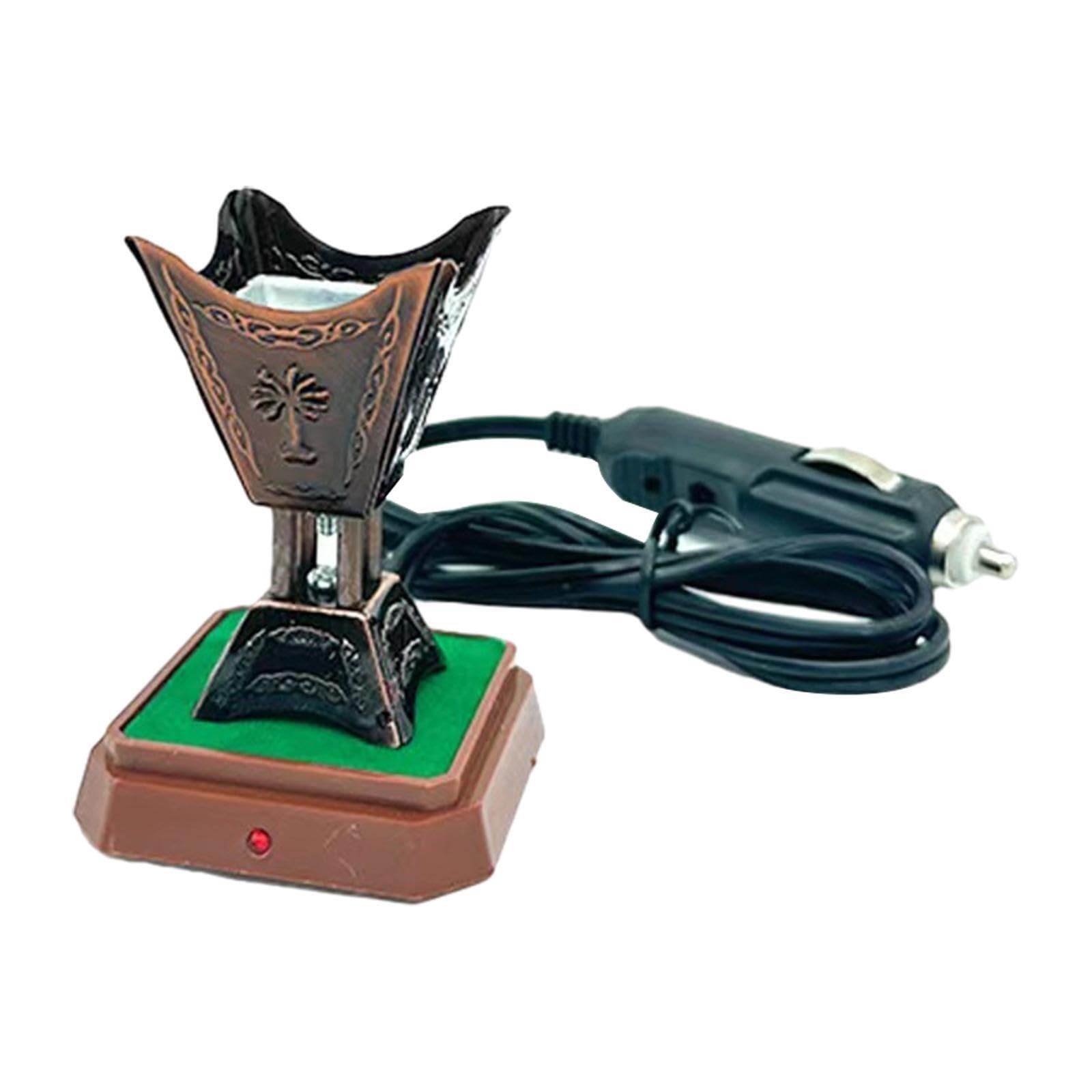PIXZCSA Car Incense Burner Gift Durable Plug In Incense Burner For Elevated Relaxing Atmosphere Which Is Durable Car Decoration For Office Room, Red, 12x15.5cm