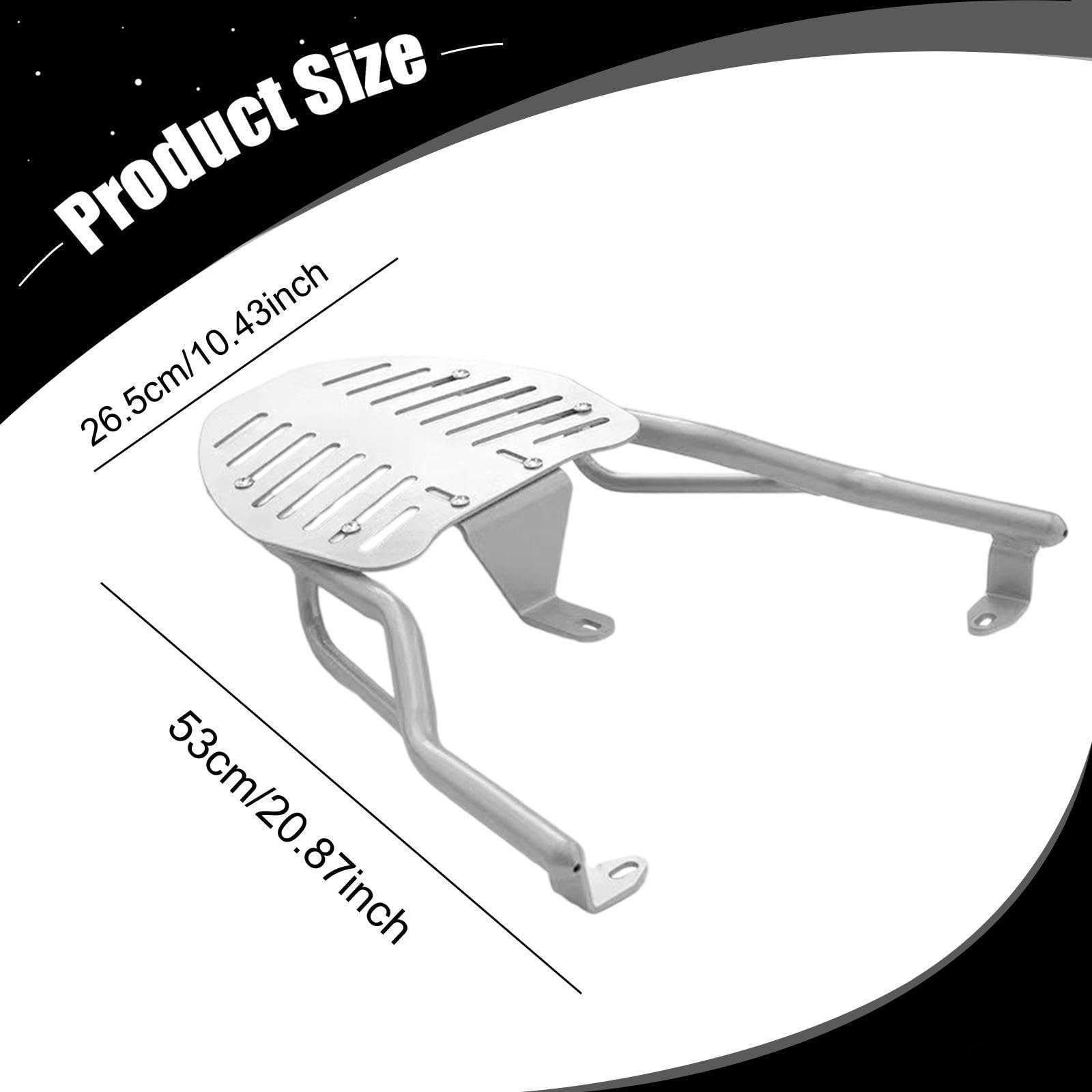 Portaequipajes trasero con soporte para caja de comida para llevar, accesorio de fijación de hierro, fácil instalación, estante resistente para
