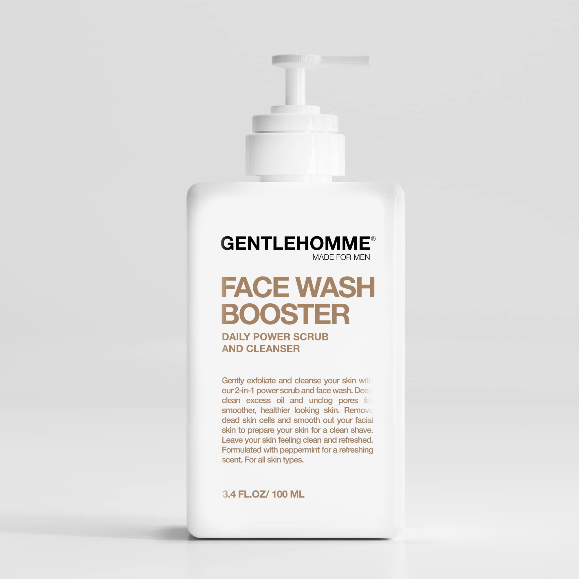 Gentlehomme - Detergente e scrub viso per uomo: detergente viso esfoliante quotidiano per uomo: ingredienti di origine vegetale
