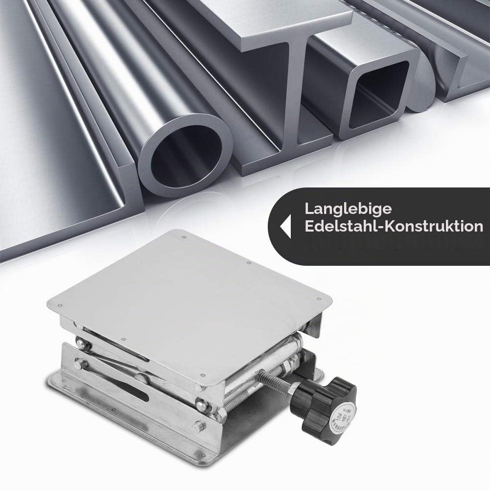 Wakects Scherenhubtisch, Hubtisch Werkstatt, Hebebühne für Labor, Scherenhebebühne aus Edelstahl, für Schulen, Forschungseinrichtungen, Laboratorien
