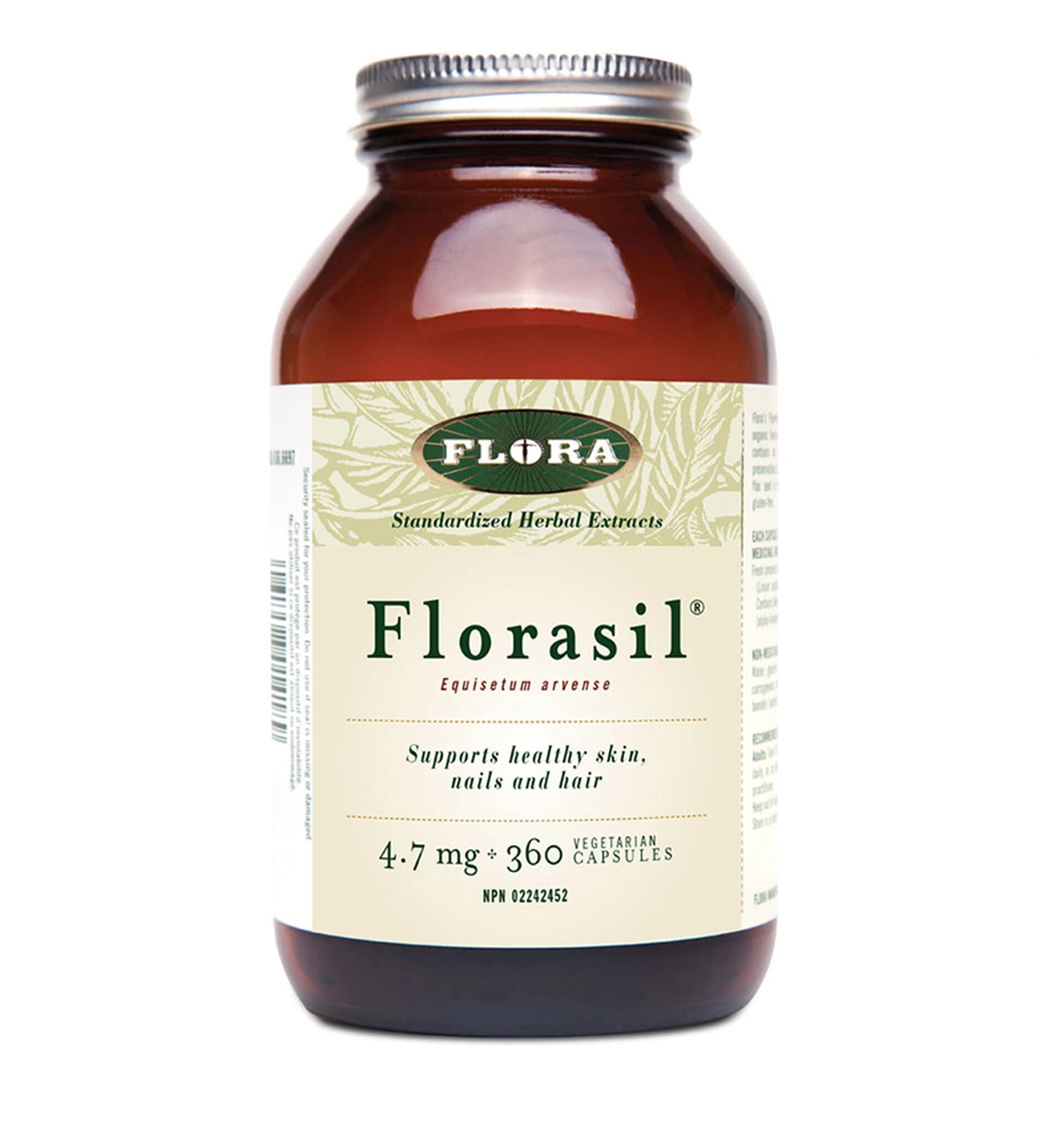 Flora Health FloraSil for Hair, Skin, and Nails - Supports Vegan