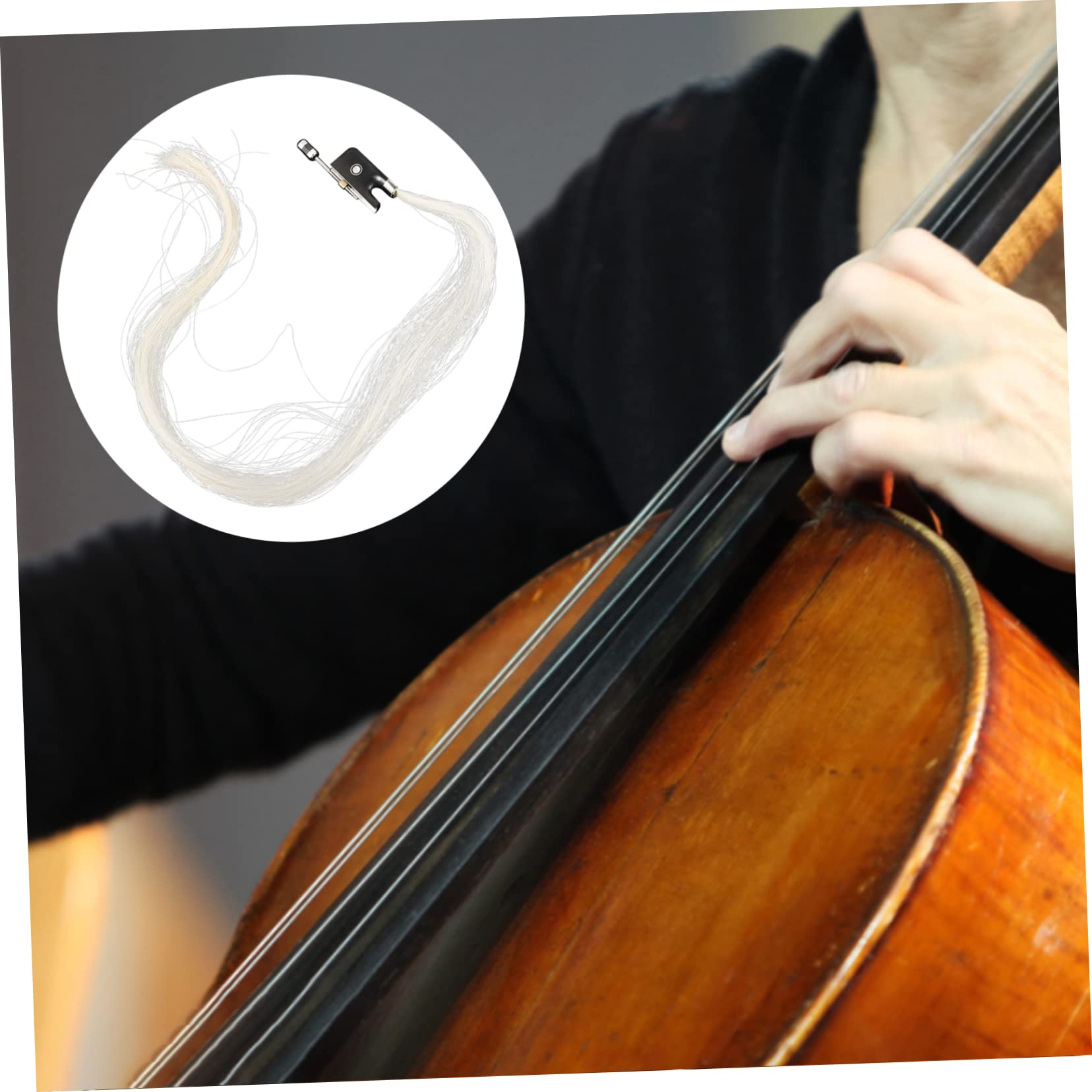 TOYANDONA Coda Cavallo Per Violino Naturali Di Cavallo Accessorio Per Strumenti Musicali Materiale Duttile e Resistente Per Studenti e Iniziali