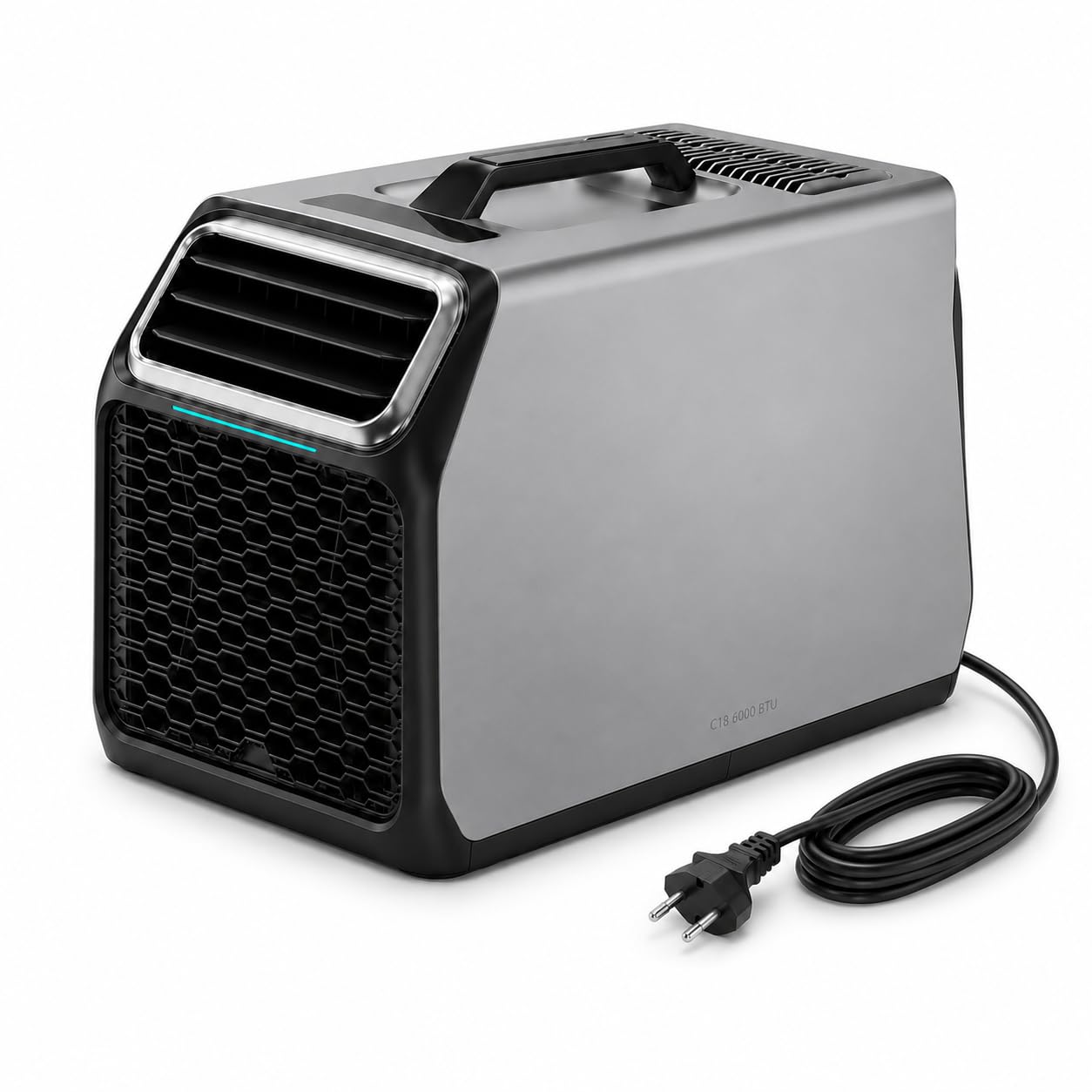 Portable Air Conditioner 6000 BTU 580W, 220–240V, Grey