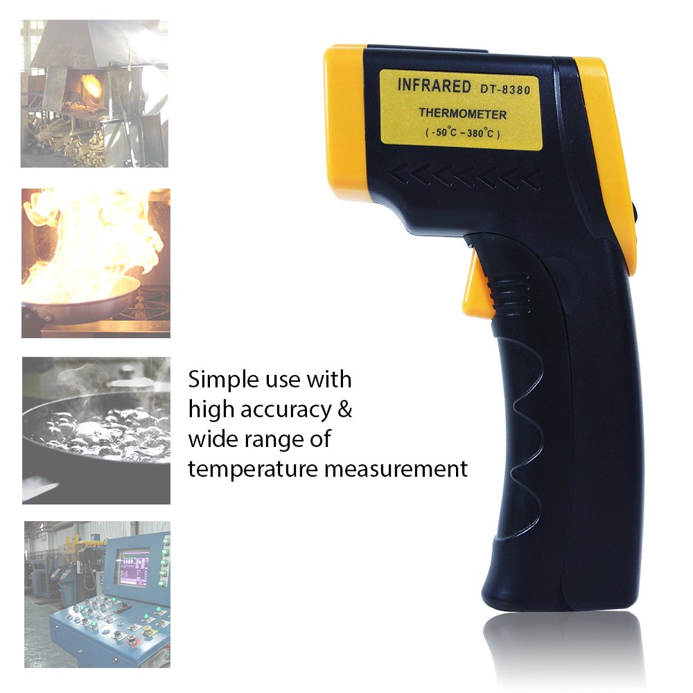 UNI-T UT302C+ Professional Infrared Thermometer CE/RoHS -32?~1100? Accuracy ?0?: ±1.5? or ±1.5%; <0?: ±(1.5?+0.1?/?)