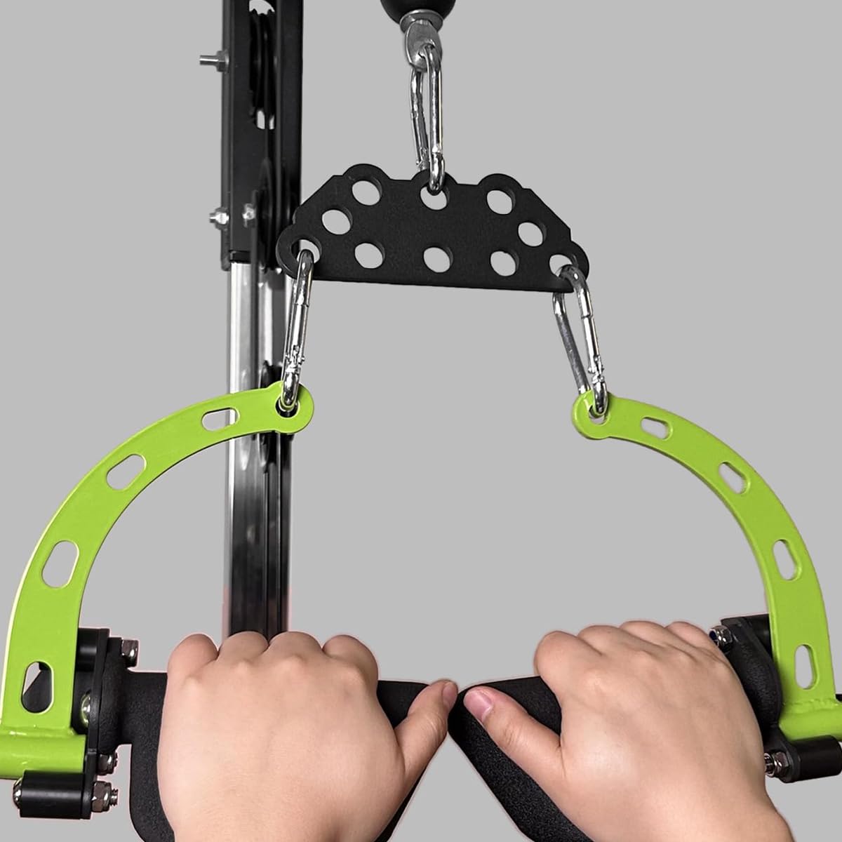 Huba Multi Grip LAT Pulldown Bar per Home Gym Fitness Spreader Plate LAT Pulldown Attachments per cavo macchina Pulley System, Double to Single Cable Attachment Manopola
