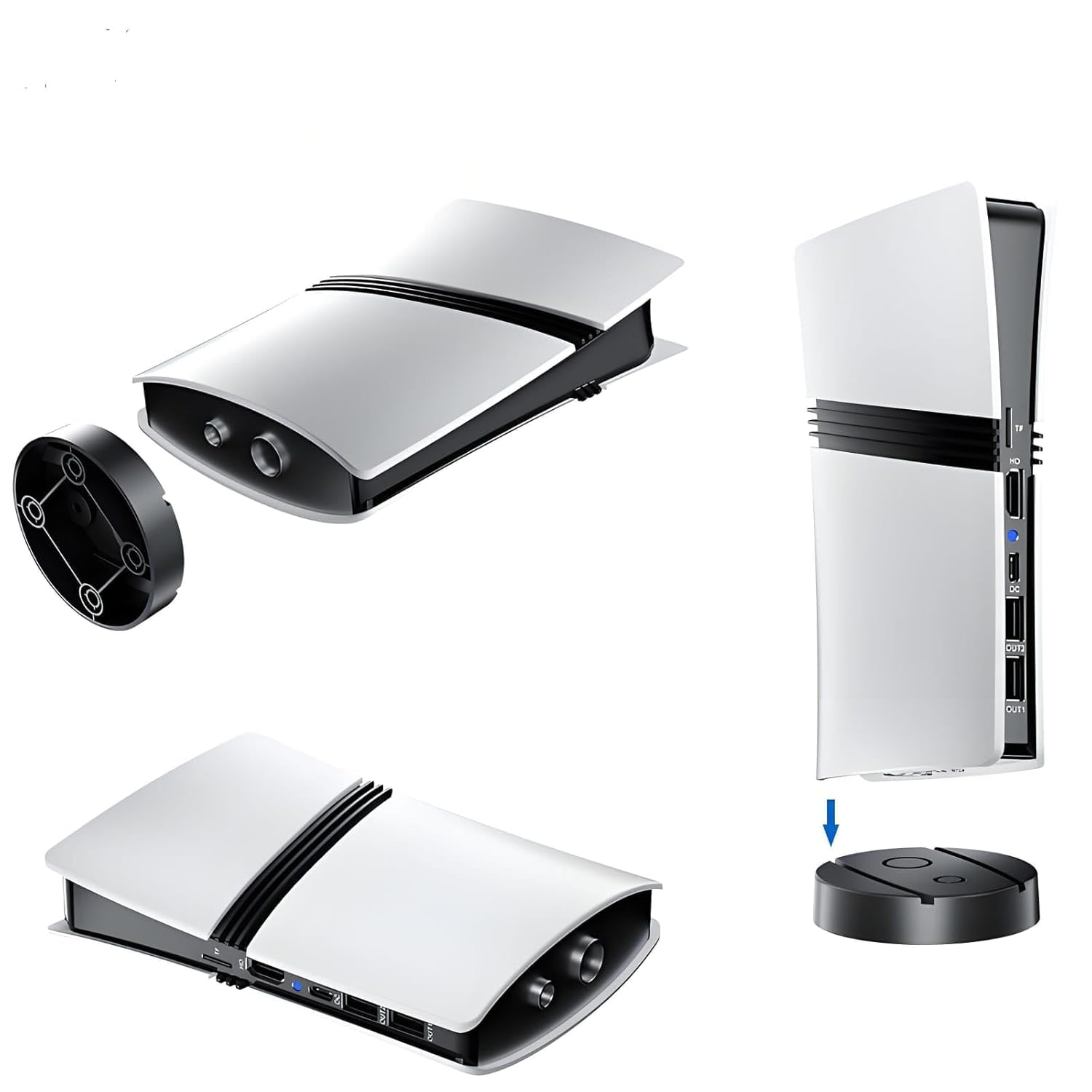 GS5 PRO Wireless Video Game Console-Plug & Play 4K HD Output with 53 Emulators & 30,000+ Games-Game Stick for PC/TV/Projector-Exclusive Edition-Dual Controllers 1
