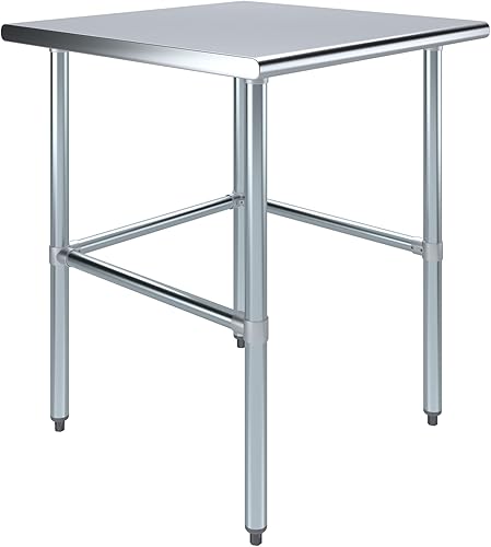 MESA DE TRABAJO CON BARRA REMOVIBLE APROBADA POR LA NFS, Acero inoxidable