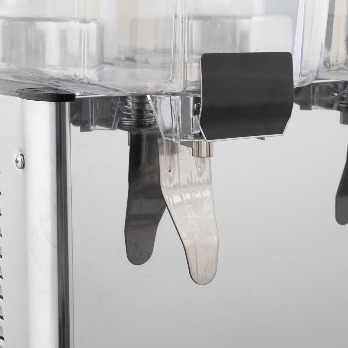 GastroHero Getränkespender ECO 2x12 Liter Doppel Saftspender Kaltgetränkespender mit Rührwerk Getränkekühler für Saft Eistee Limonade Polycarbonat Behälter +5 bis +12 °C
