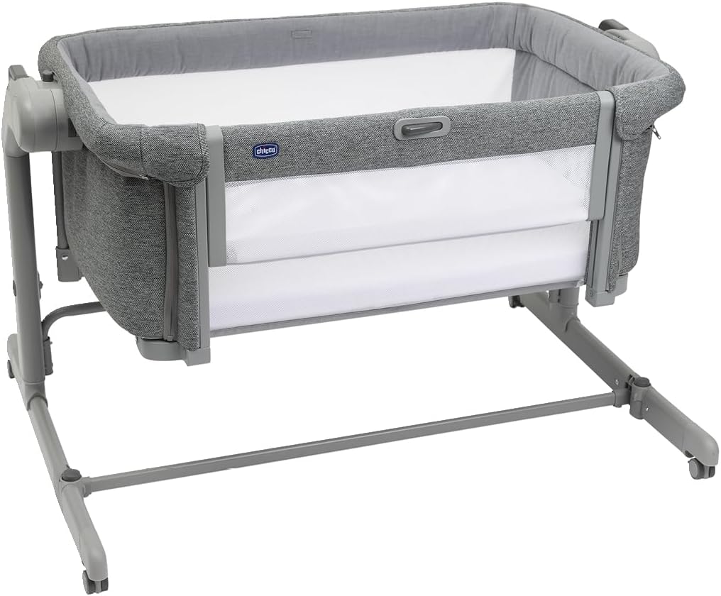 Chicco Next2Me Magic EVO Dark Grey 0+ Months to 6 Months with Wheels, 1 Hand Opening