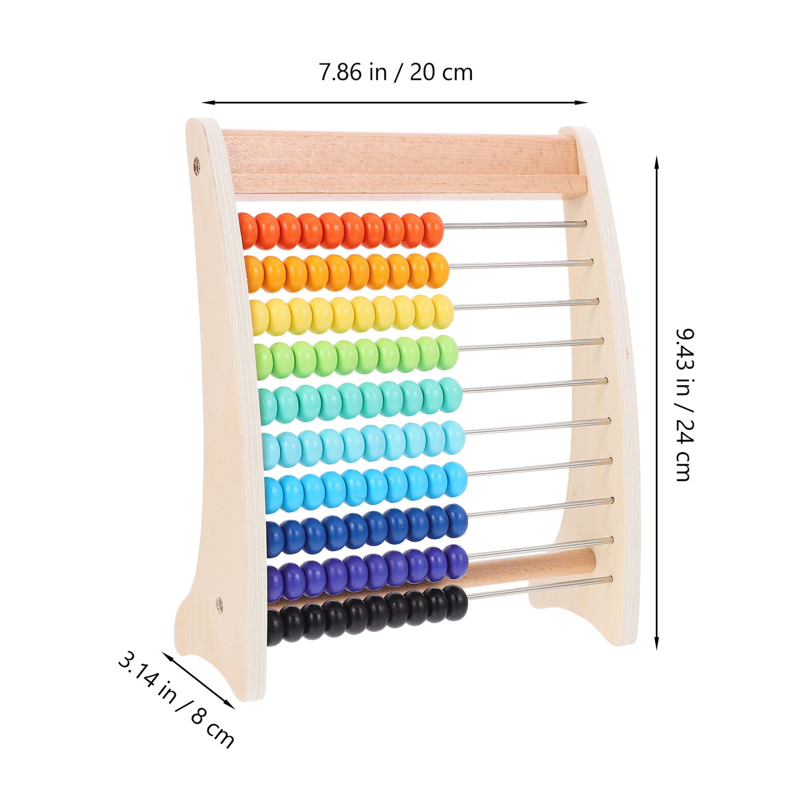 Homoyoyo Boulier Éducatif en Bois pour Améliorer la Précision du Calcul Cognition Mathématique pour Garçon et Filles Outil Mathématique pour Apprentissage Quotidien et Relation