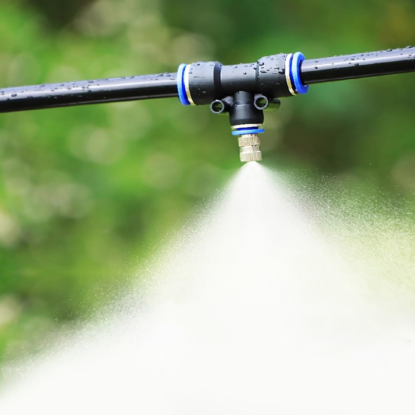 ERRULAN Sistema irrigazione Giardino Kit nebulizzazione Campeggio Outdoor, Sistema Spray Acqua per Tenda Spiaggia Giardino, raffrescamento Estivo | 32.8ft(10m)