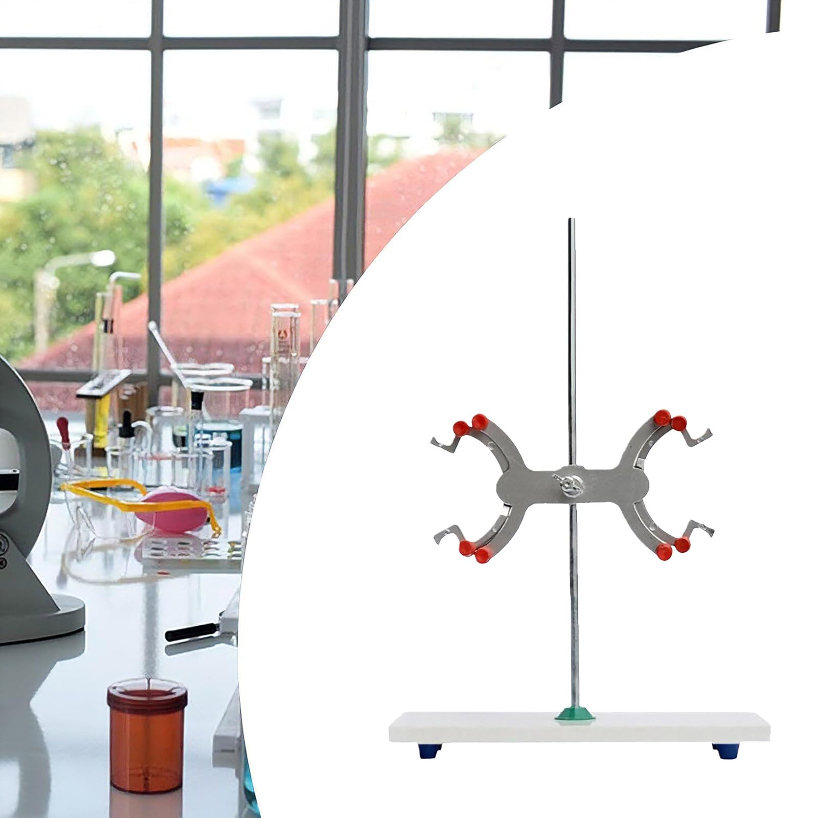 Clip De Ajustable Abrazadera Para Bureta Laboratorio Soporte Laboratorio Titulación Abrazaderas Varilla Soporte Bureta
