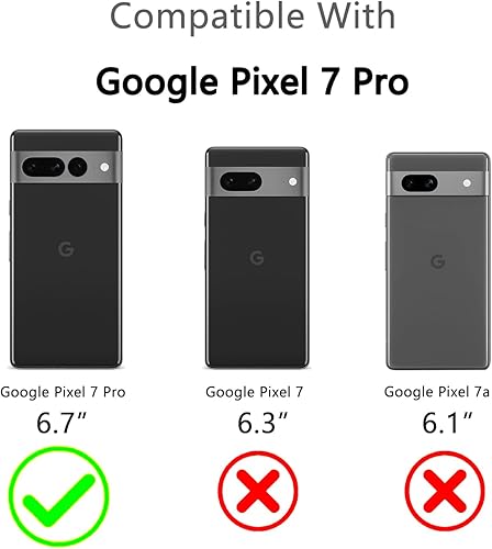 Miniatura 10 de Bastmei Funda para Google Pixel 7 Pro 5G (2022), extremadamente ligera, ultra ligera, súper delgada, protección de cámara, carcasa de PC dura para