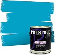Vista 186 de Prestige Paints. - Base y pintura para exteriores en un solo galón, 1 galón. plano, comparable con Sherwin Williams Topsail.