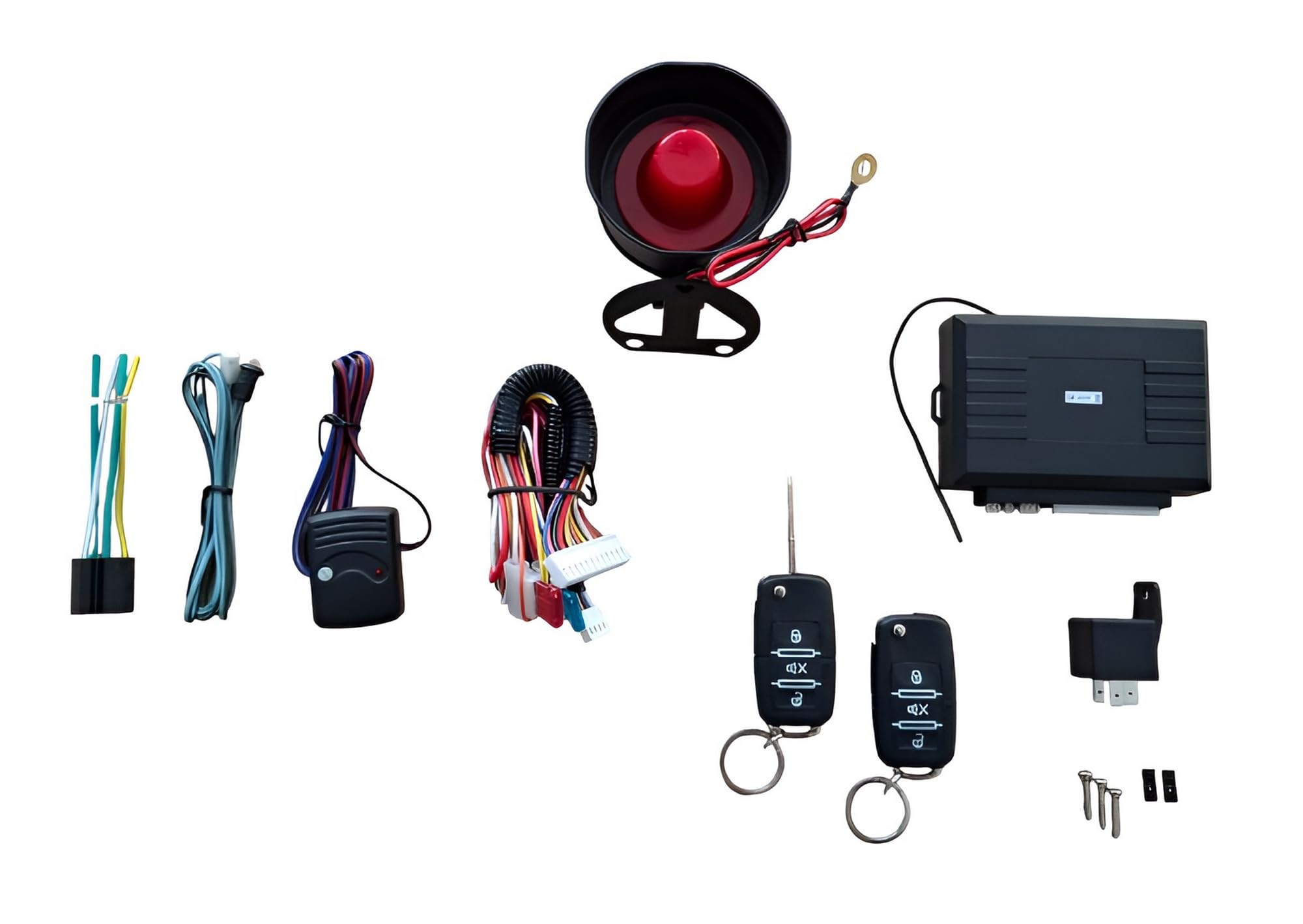 Sistema de alarma universal con mando a distancia de radio, tecla plegable activación ZV
