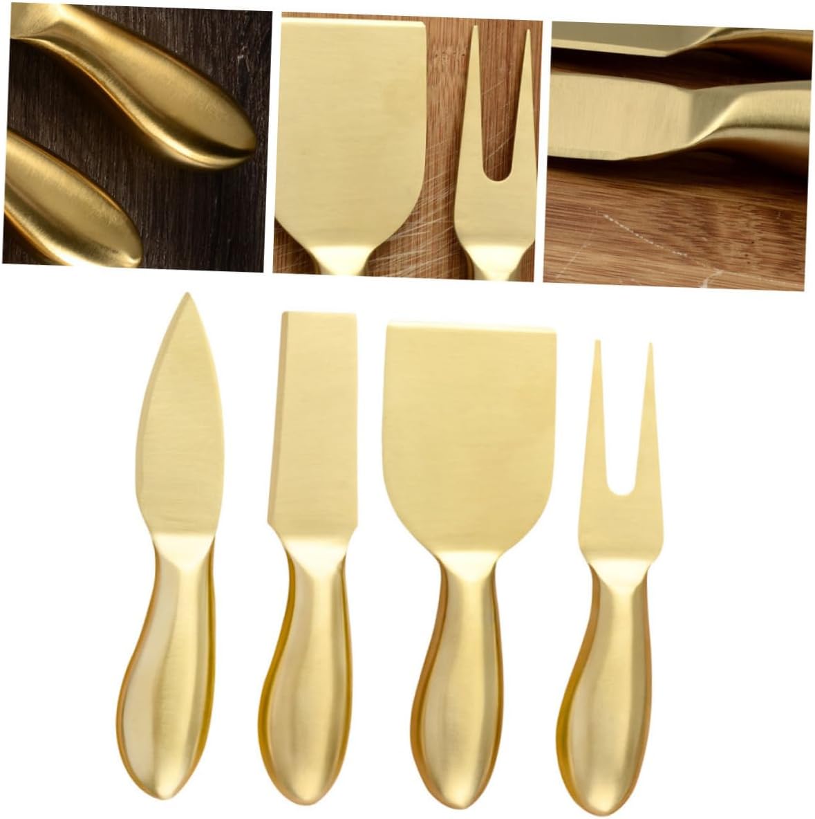 Ergonomic Cheese Knife Set Cheese Grater Block Slicer Knife Fork Tools Rust-proof Stainless Steel