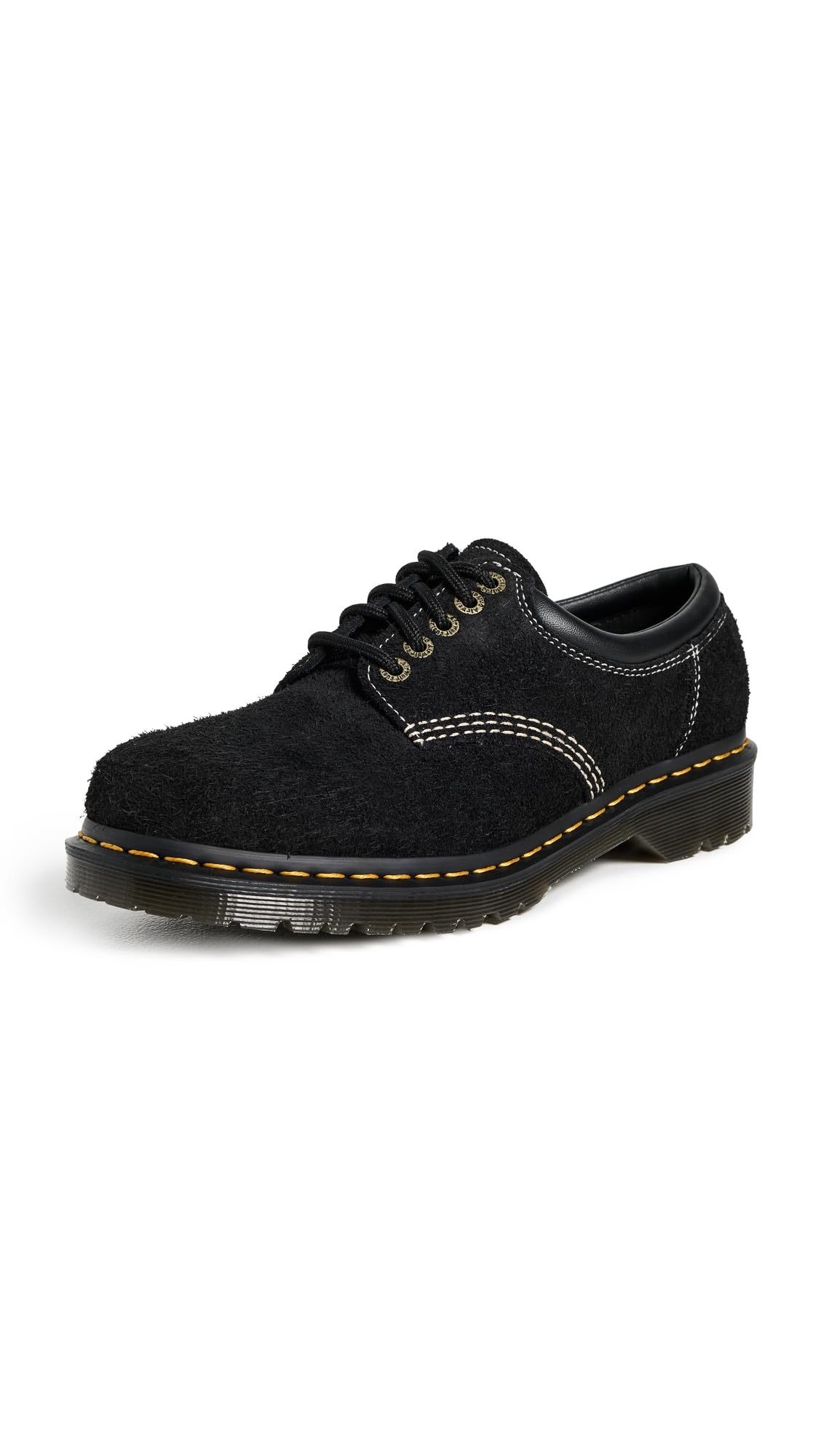 Dr Martens Womens Black Long Napped Suede Low Boots