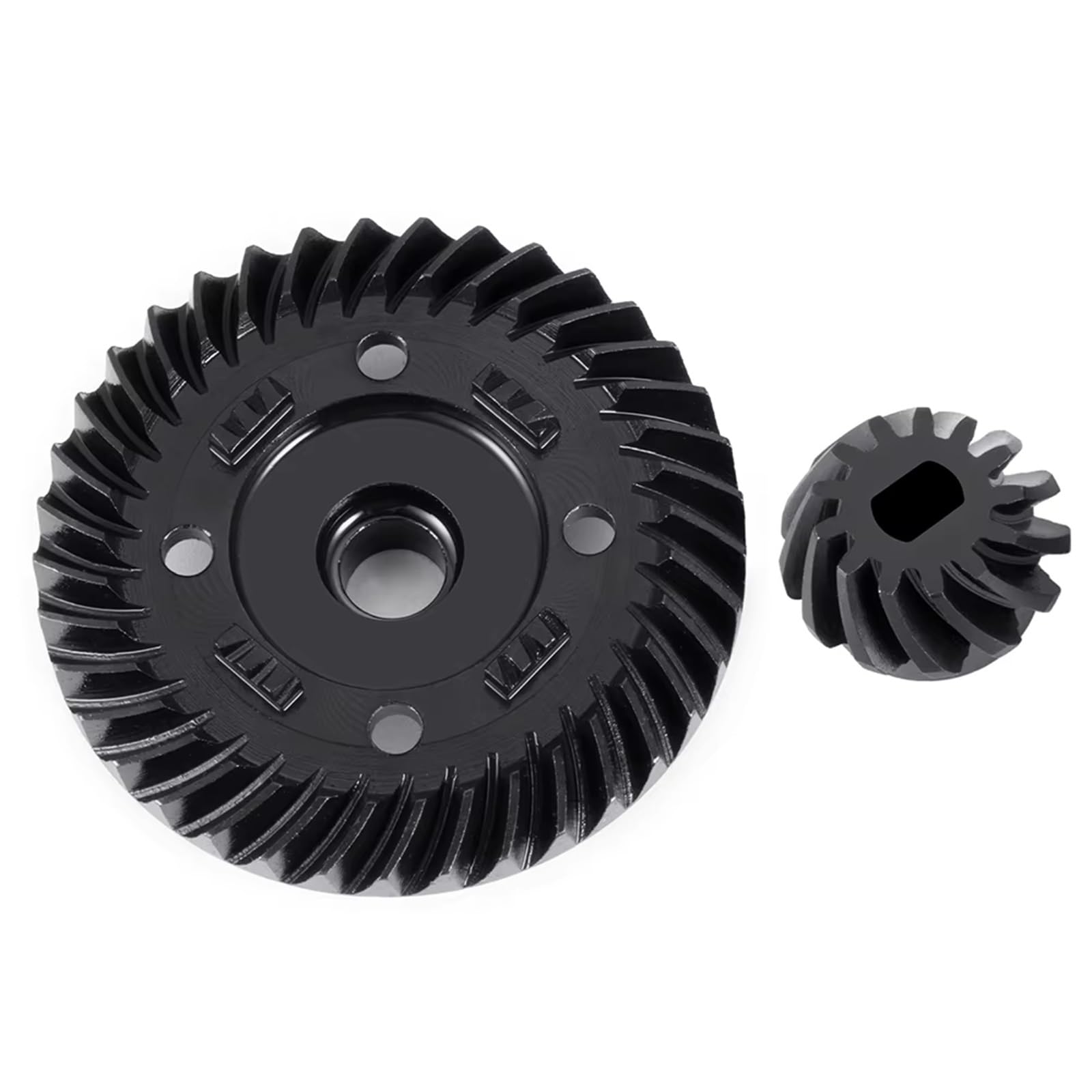 Compatible con Maxx para Slash 4X4 1/8 Coche Trepador De Control Remoto, Accesorios De Actualización, Engranaje Diferencial Delantero Trasero De Acero Y Piñón 13T 37T RC Reparar Piezas