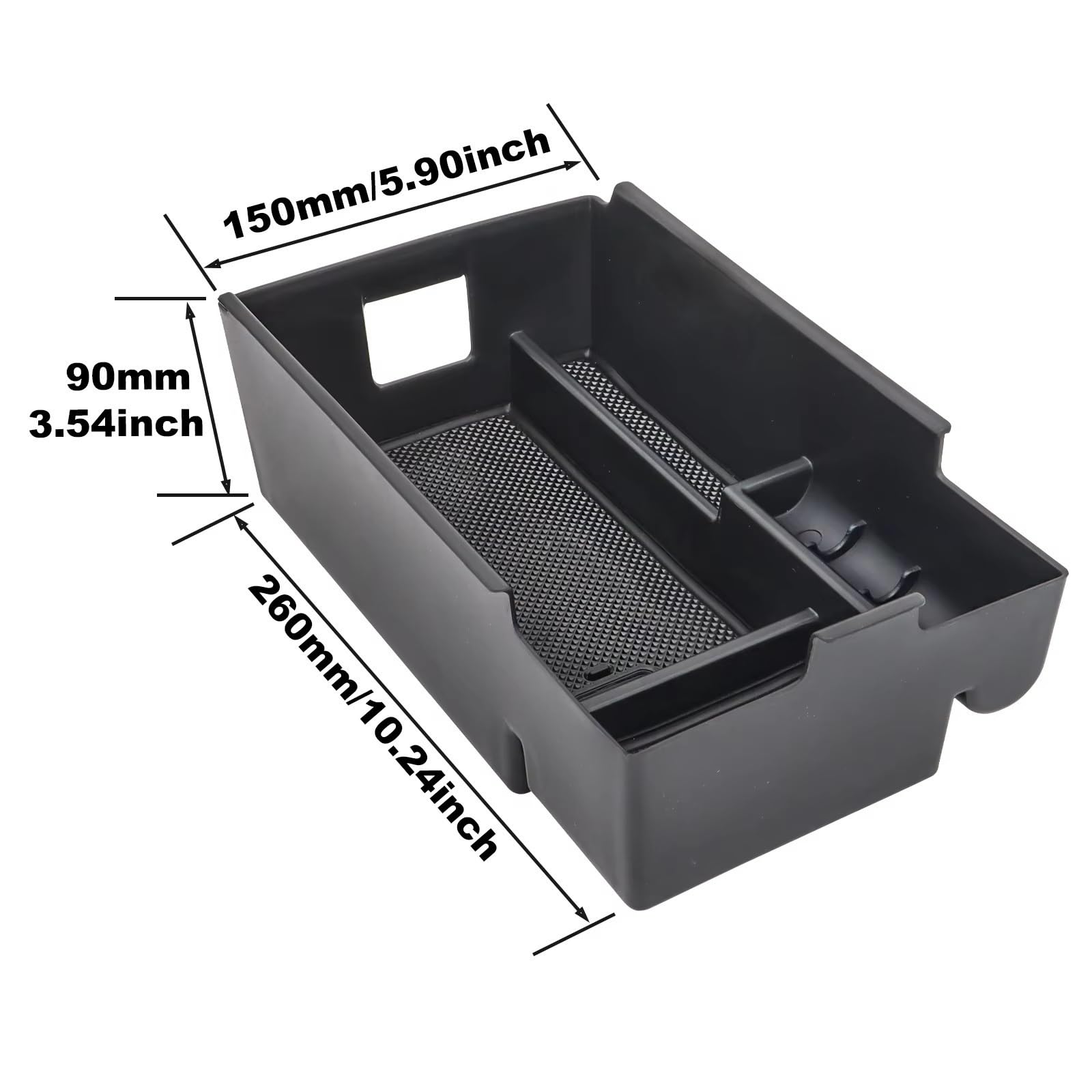 Handschuhfach Organizer Kompatibel Mit Chevrolet Für Equinox 3. Generation 2018–2021, Auto-Mittelkonsole, Armlehne, Aufbewahrungsbox, Organizer, Tablett, Behälter, Innenzubehör