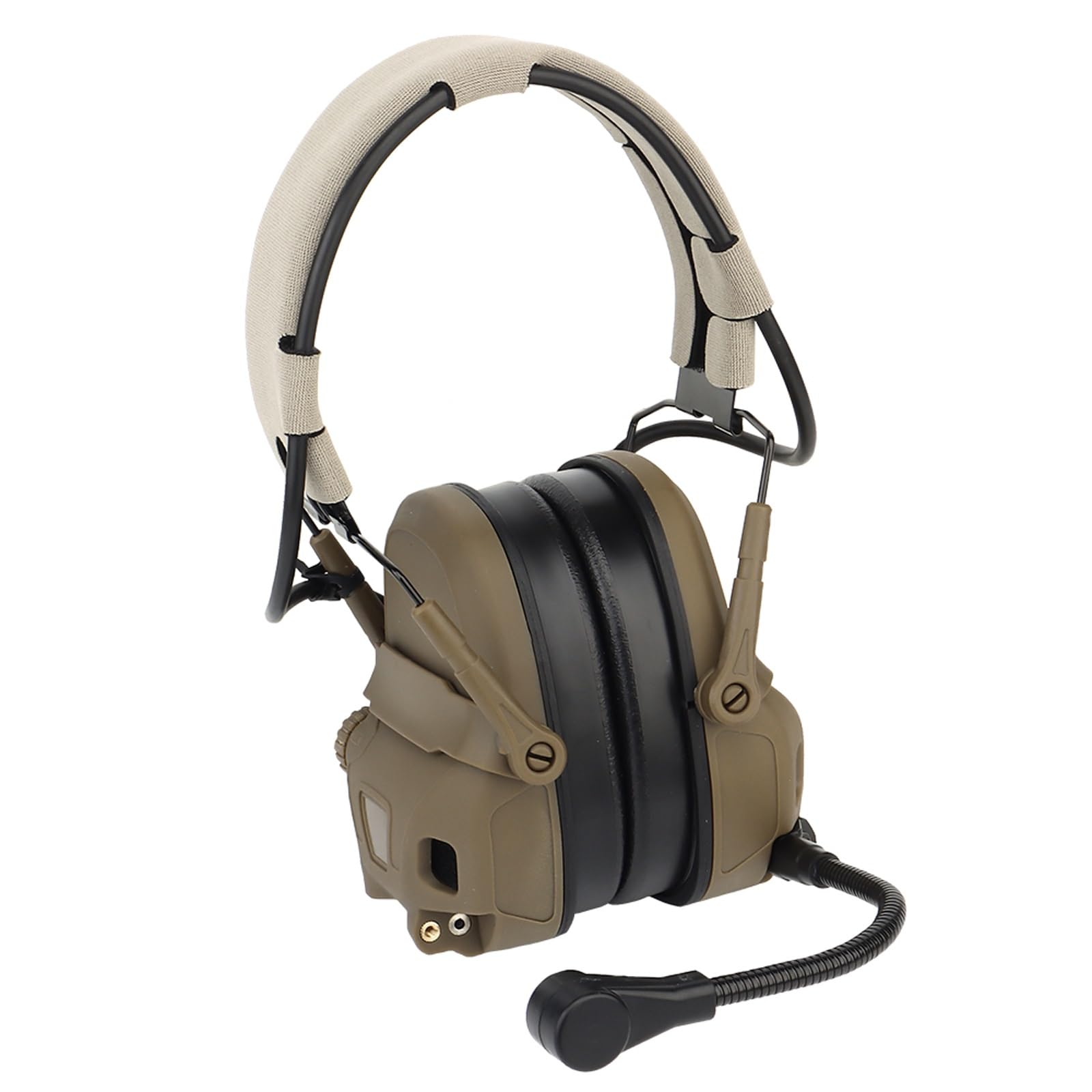 Retractable and Foldable Tactical Headset, Airsoft Hunting Headphone, for Military and Outdoor Adventures