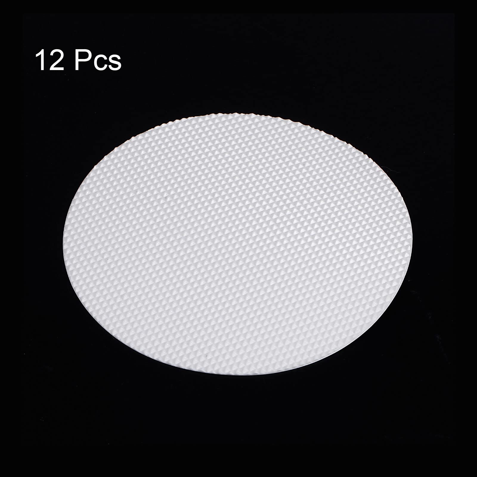 Autocollants Antidérapants Pour Baignoire Et Douche - Lot De 24, Diamètre 8 Cm - Noir, Avec Grattoir Inclus