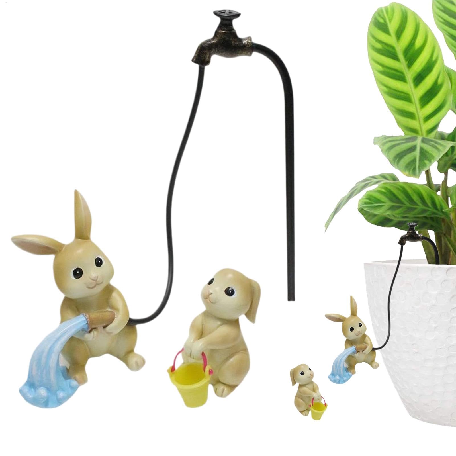 Sculpture de jardin de lapin pour embellir votre balcon ce printemps