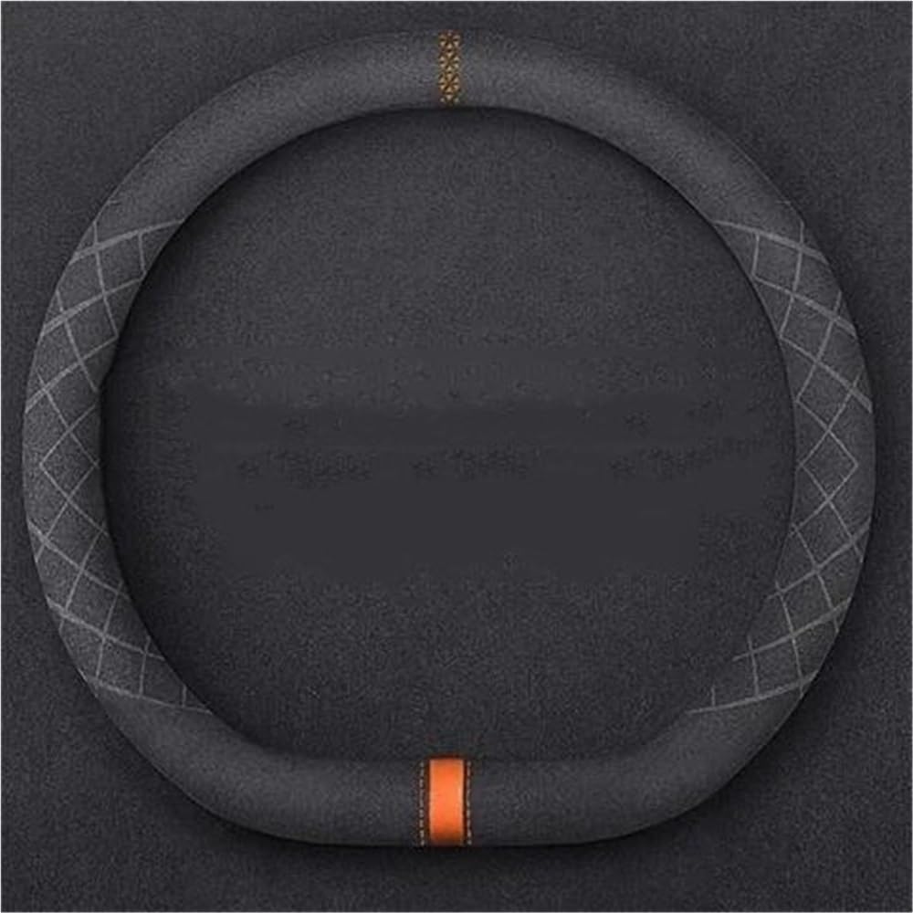 ZYMKKDYLM Car Steering Wheel Cover Protection compatible for Opel Olympia Ascona Calibra Vectra Zafira Anti-slip Breathable Soft Steering Wheel Cover, Car Decor Supplies,D-Brown