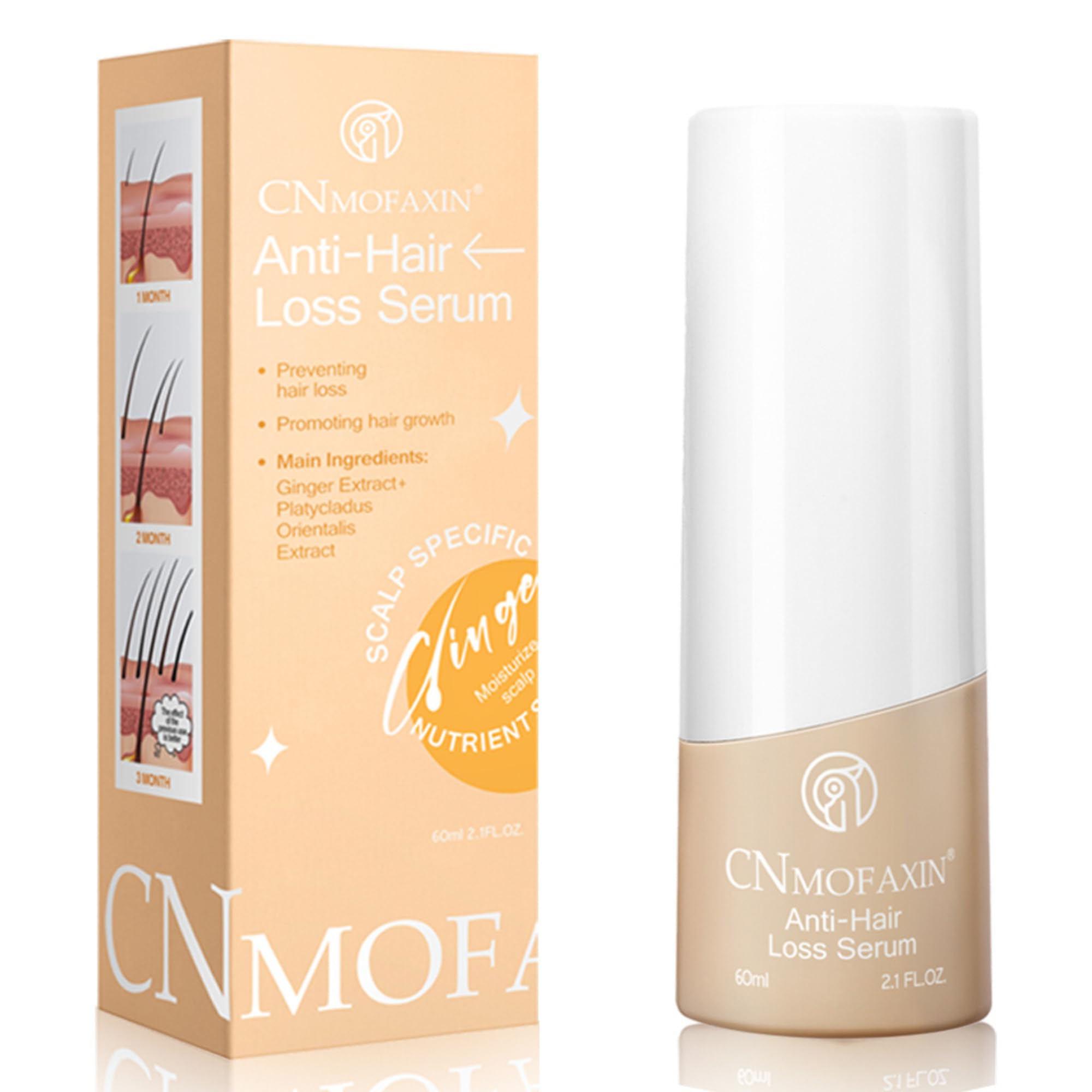 CNMOFAXIN Hair Growth Serum 60ml, Anti Hair Loss Treatment for Women & Men